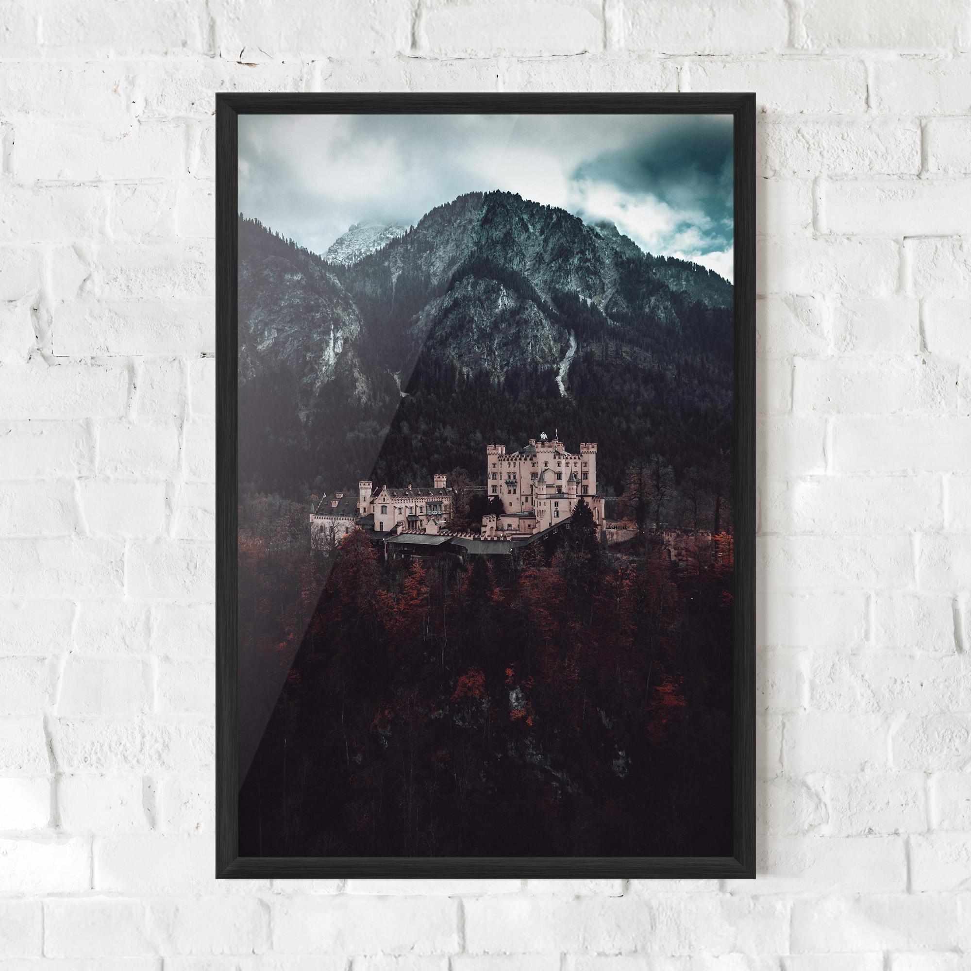 Gerahmte Poster Forest Castle mockup 0