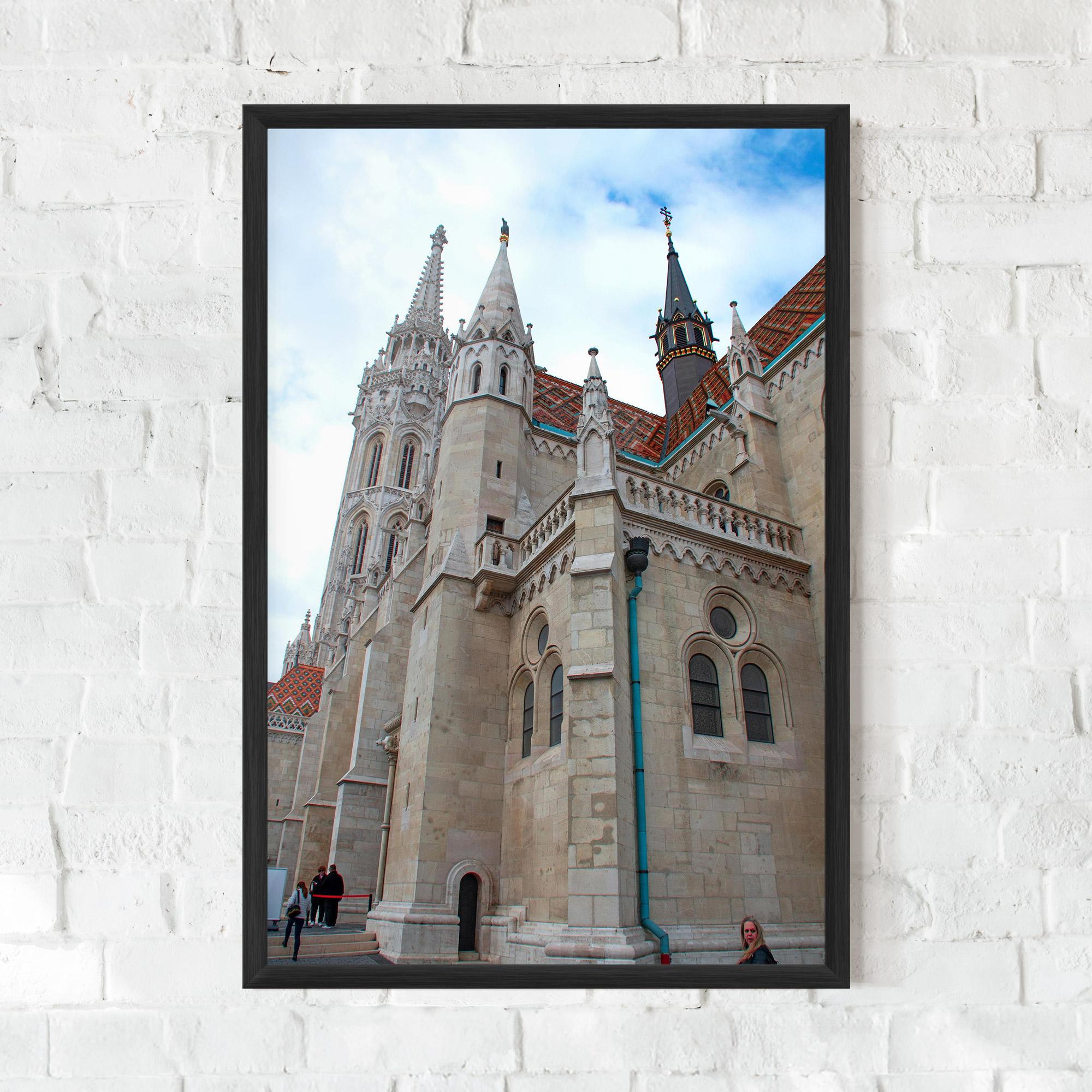 Gerahmte Poster Old Building mockup 0