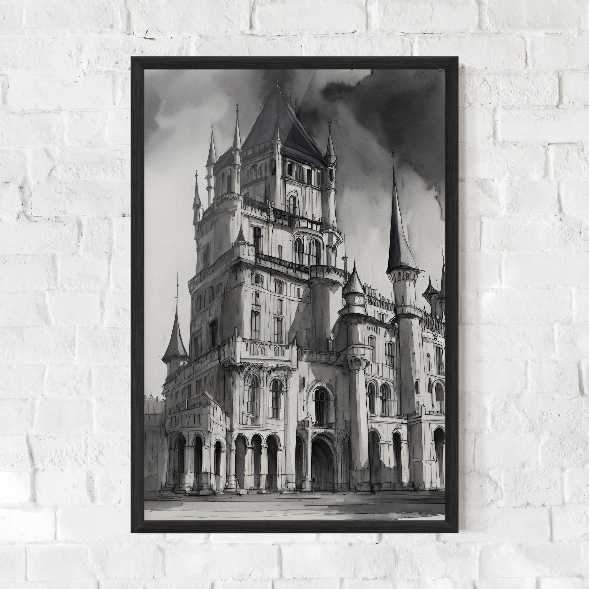 Gerahmte Poster Palace Versailles mockup 0