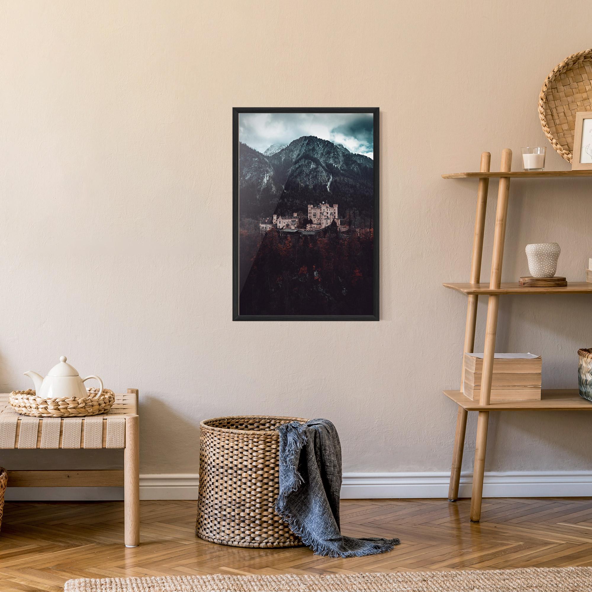 Gerahmte Poster Forest Castle mockup 9