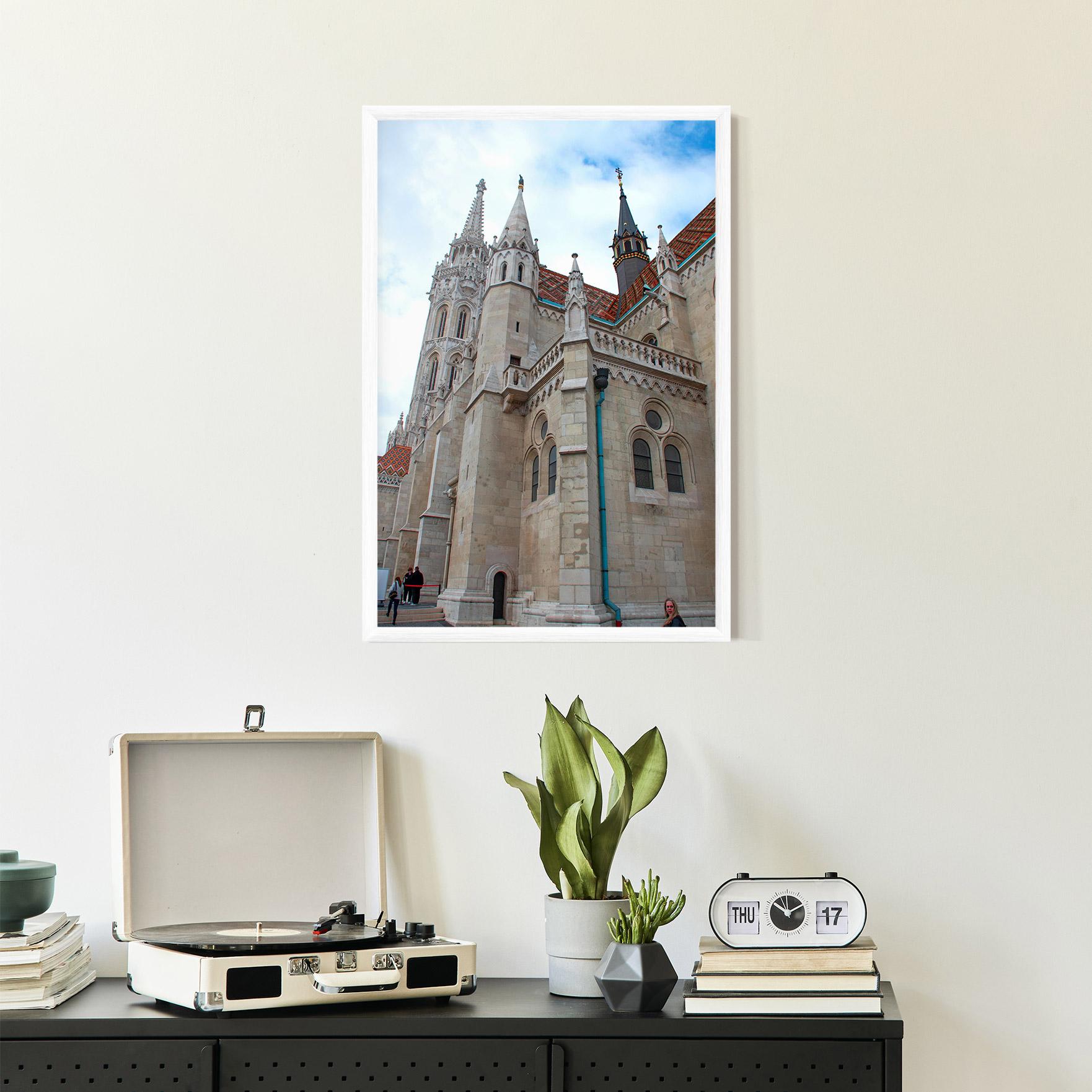 Gerahmte Poster Old Building mockup 2