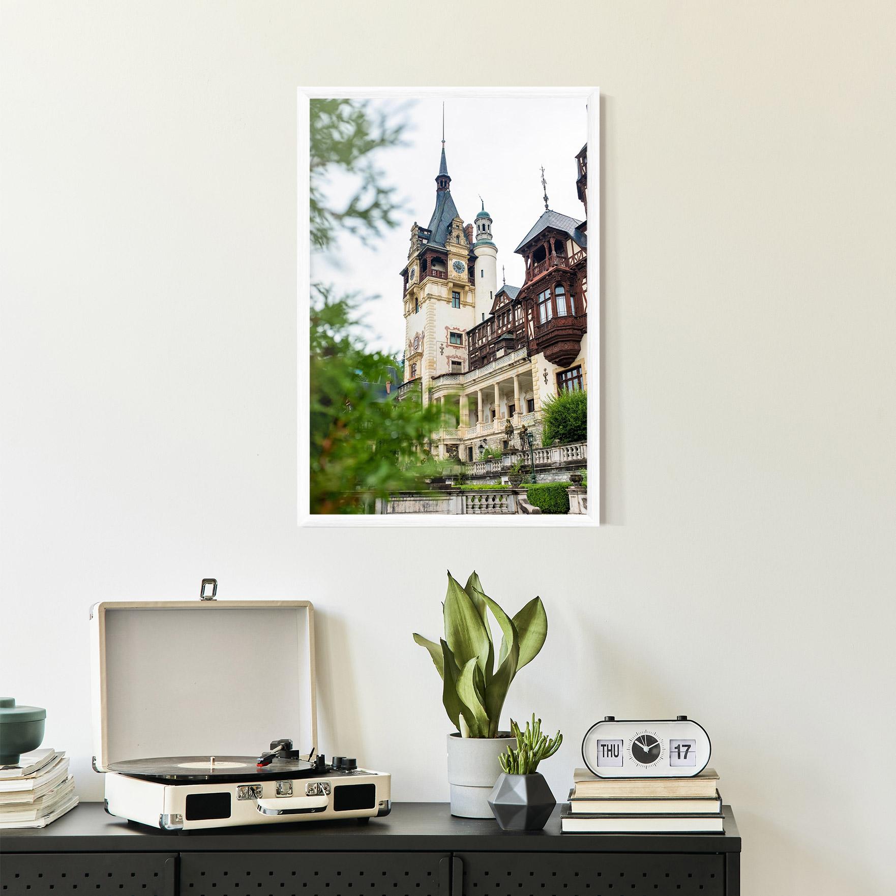 Gerahmte Poster Peles Castle Romania mockup 2