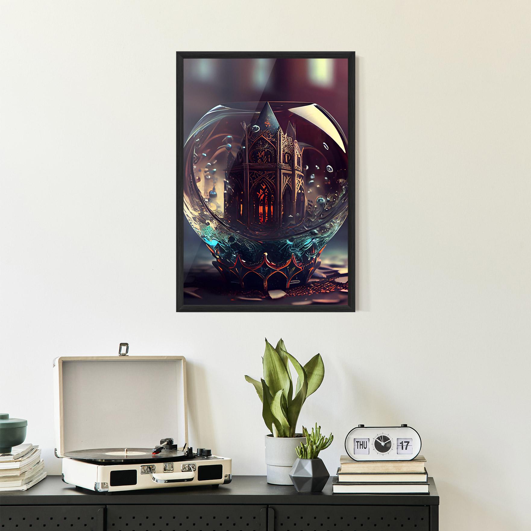 Gerahmte Poster Church Ball mockup 2