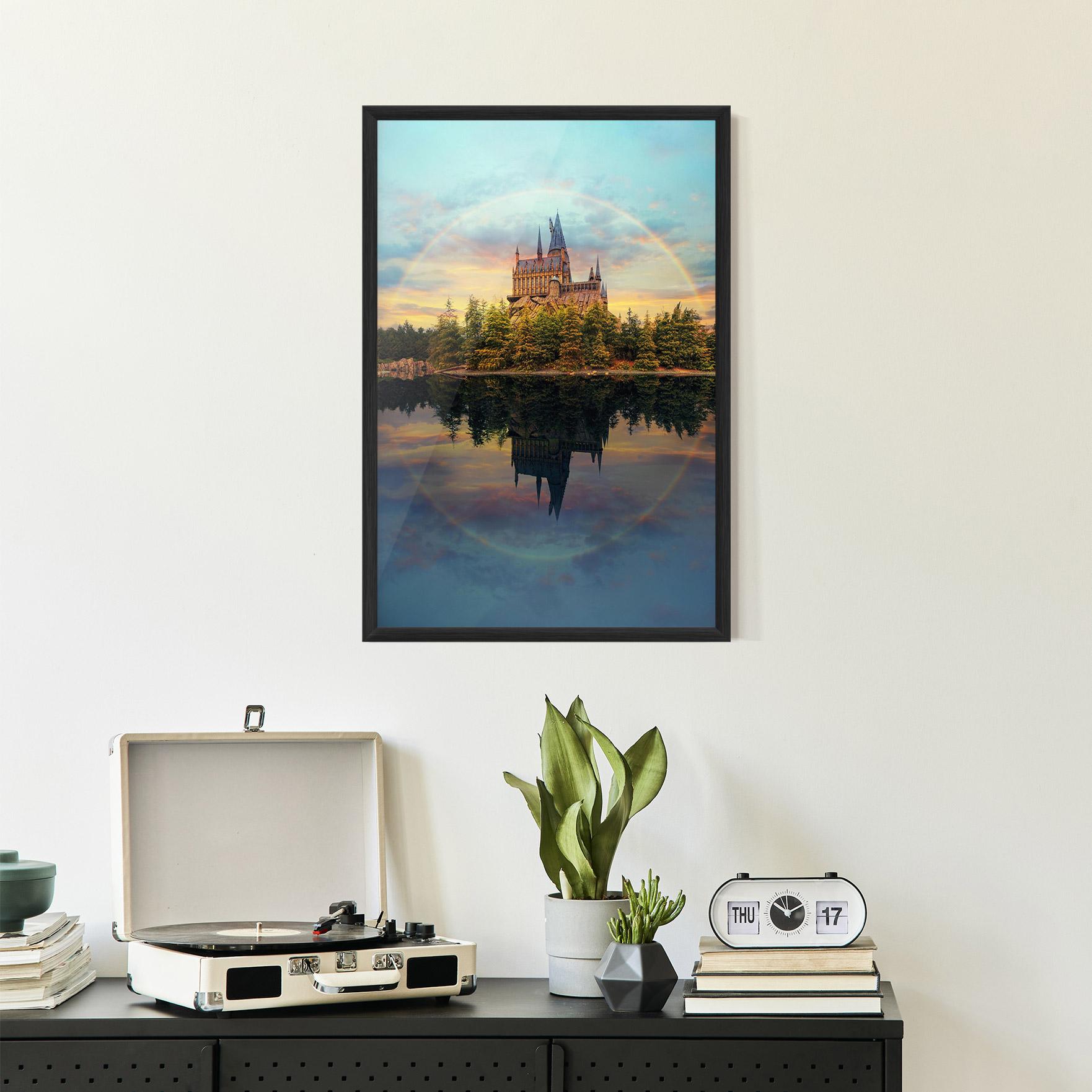 Gerahmte Poster Hogwarts Castle mockup 2