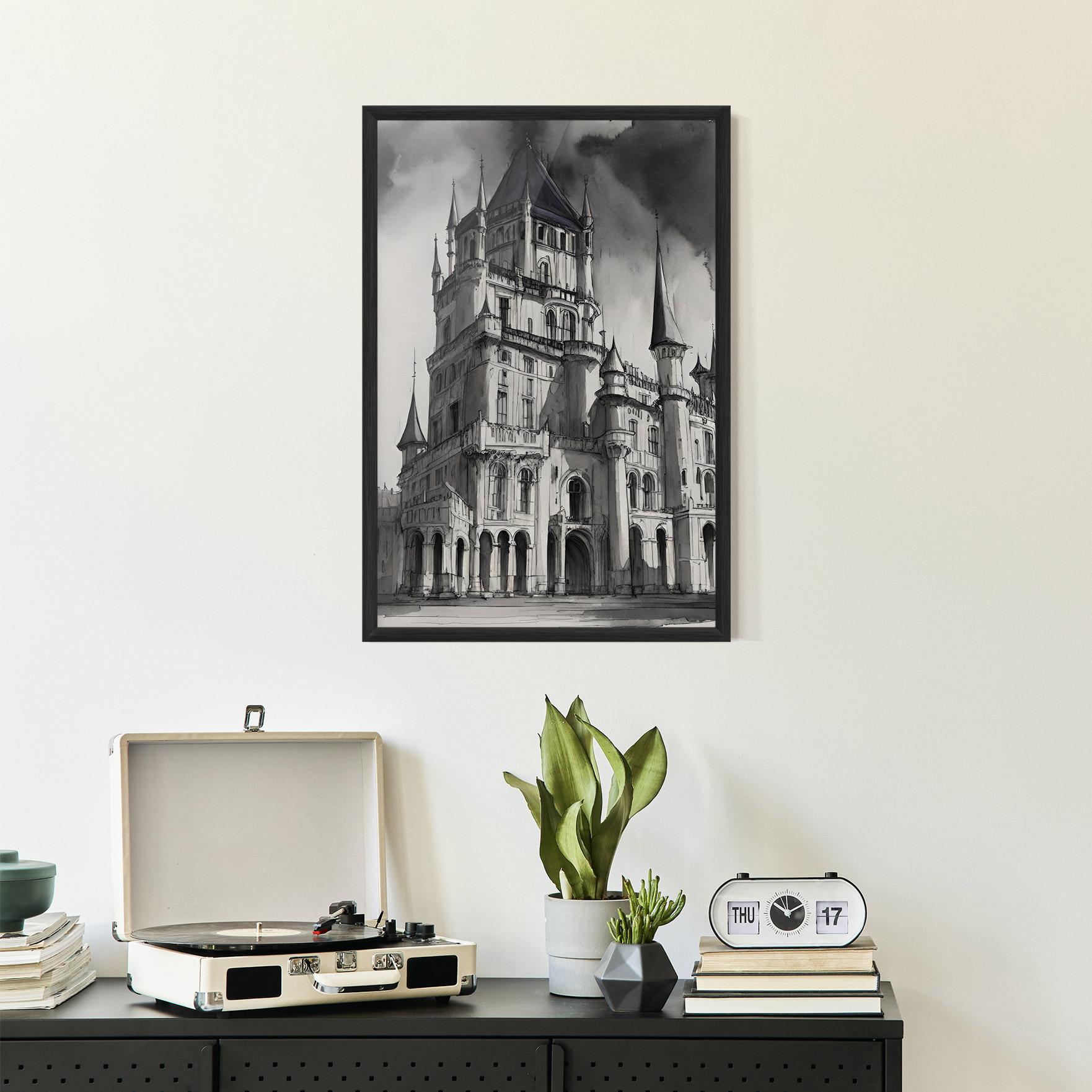 Gerahmte Poster Palace Versailles mockup 2