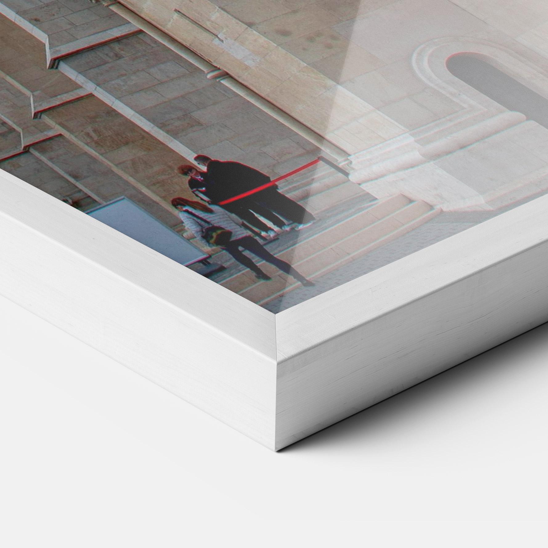 Gerahmte Poster Old Building mockup 3