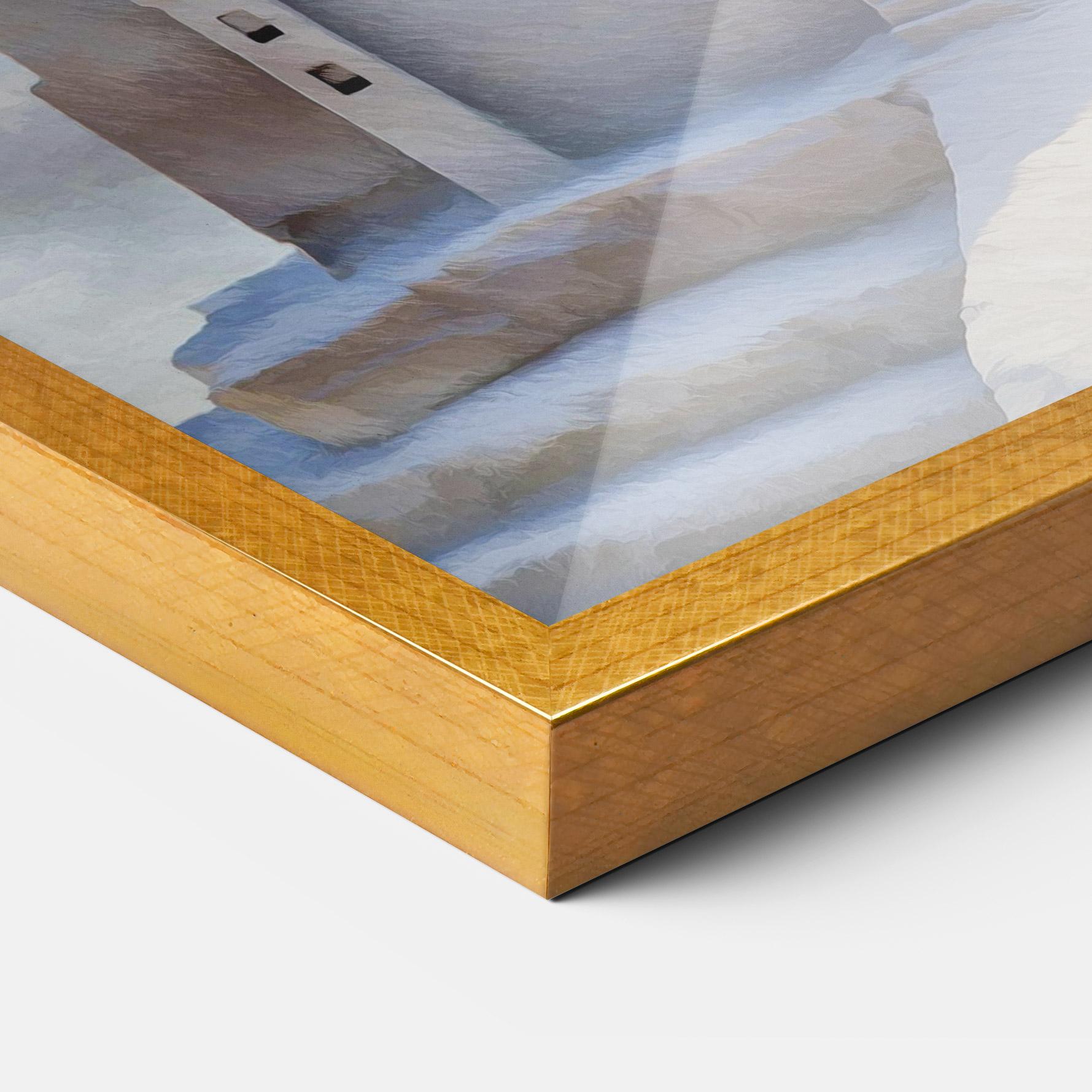 Gerahmte Poster Cream Castle mockup 3