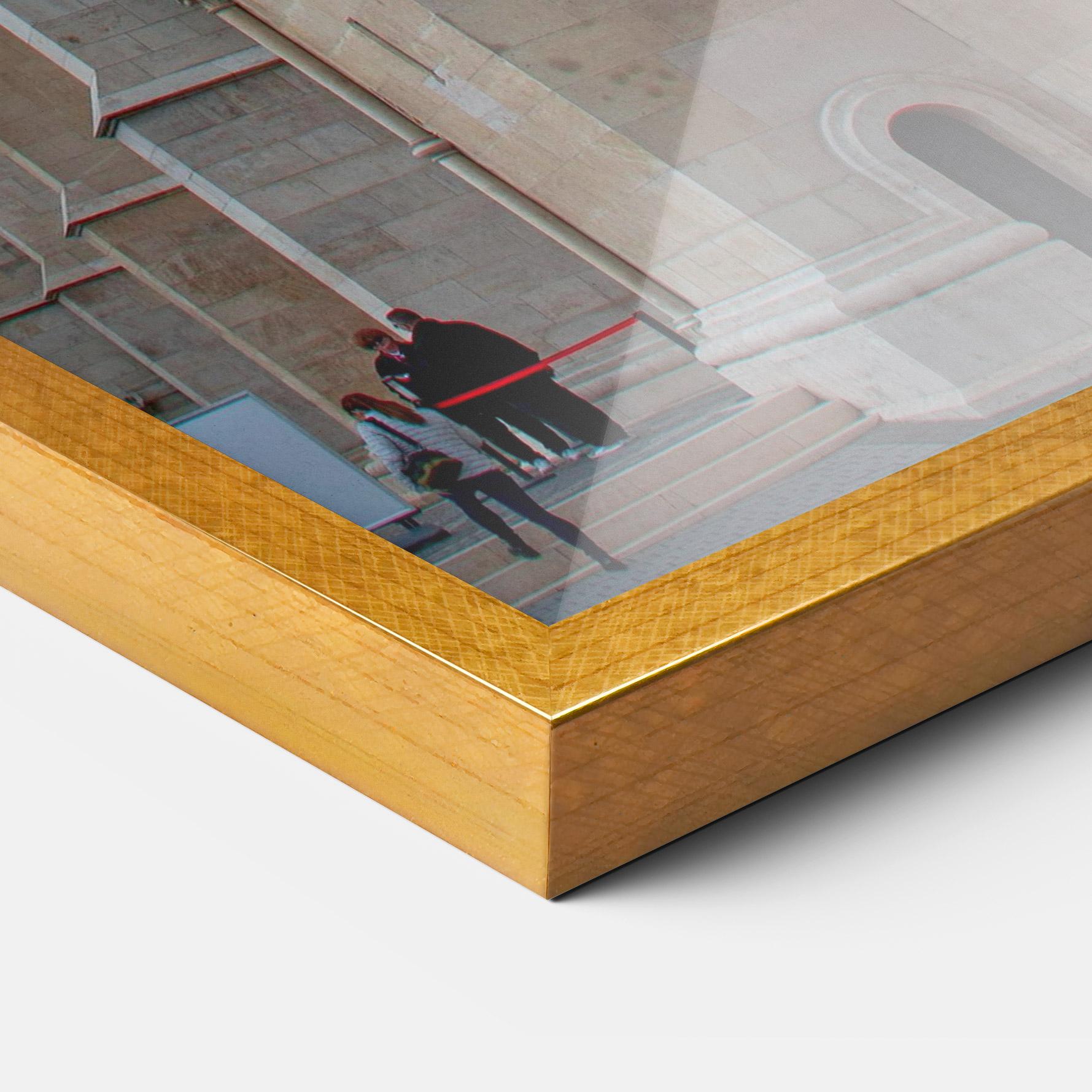 Gerahmte Poster Old Building mockup 3