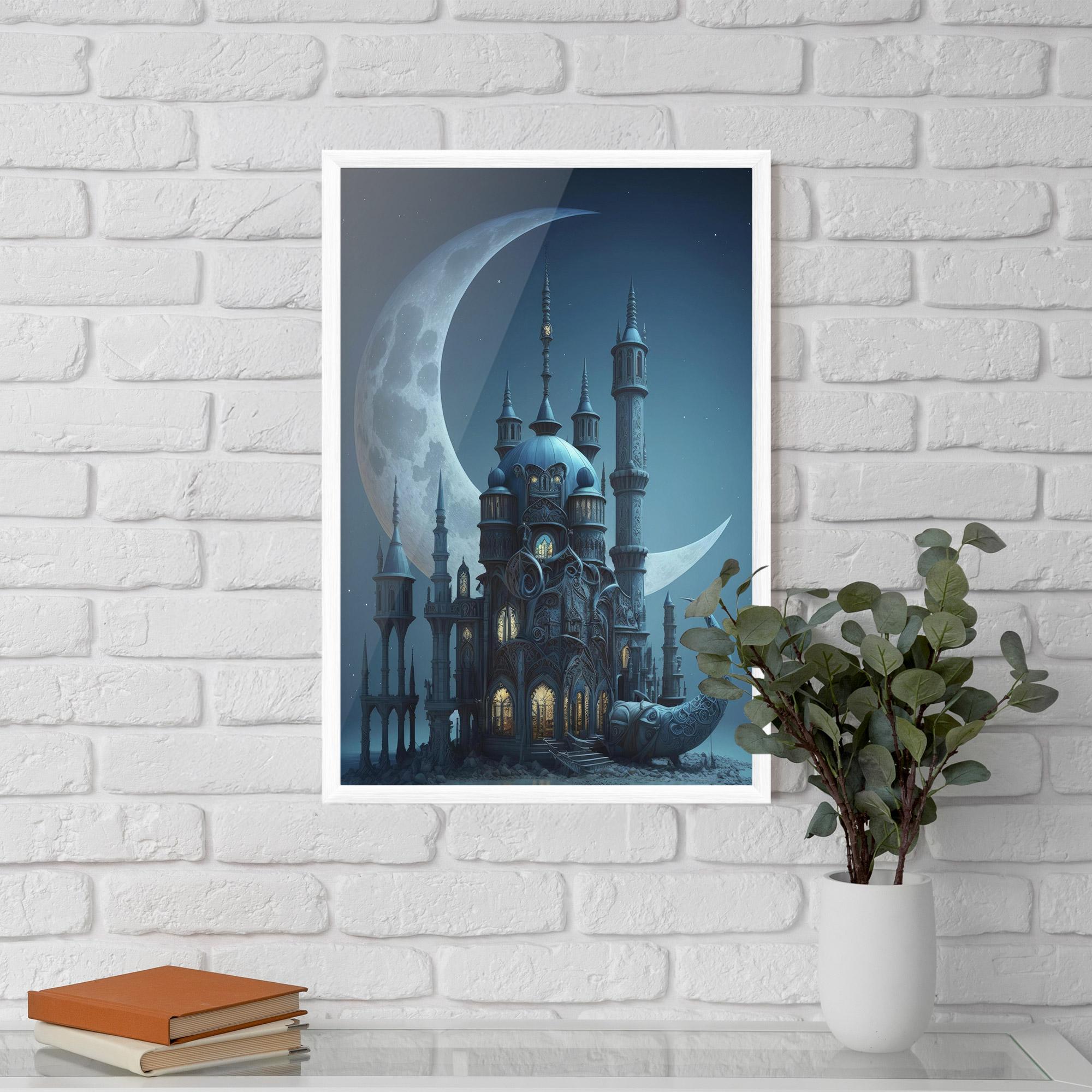 Gerahmte Poster Mosque Moon mockup 5