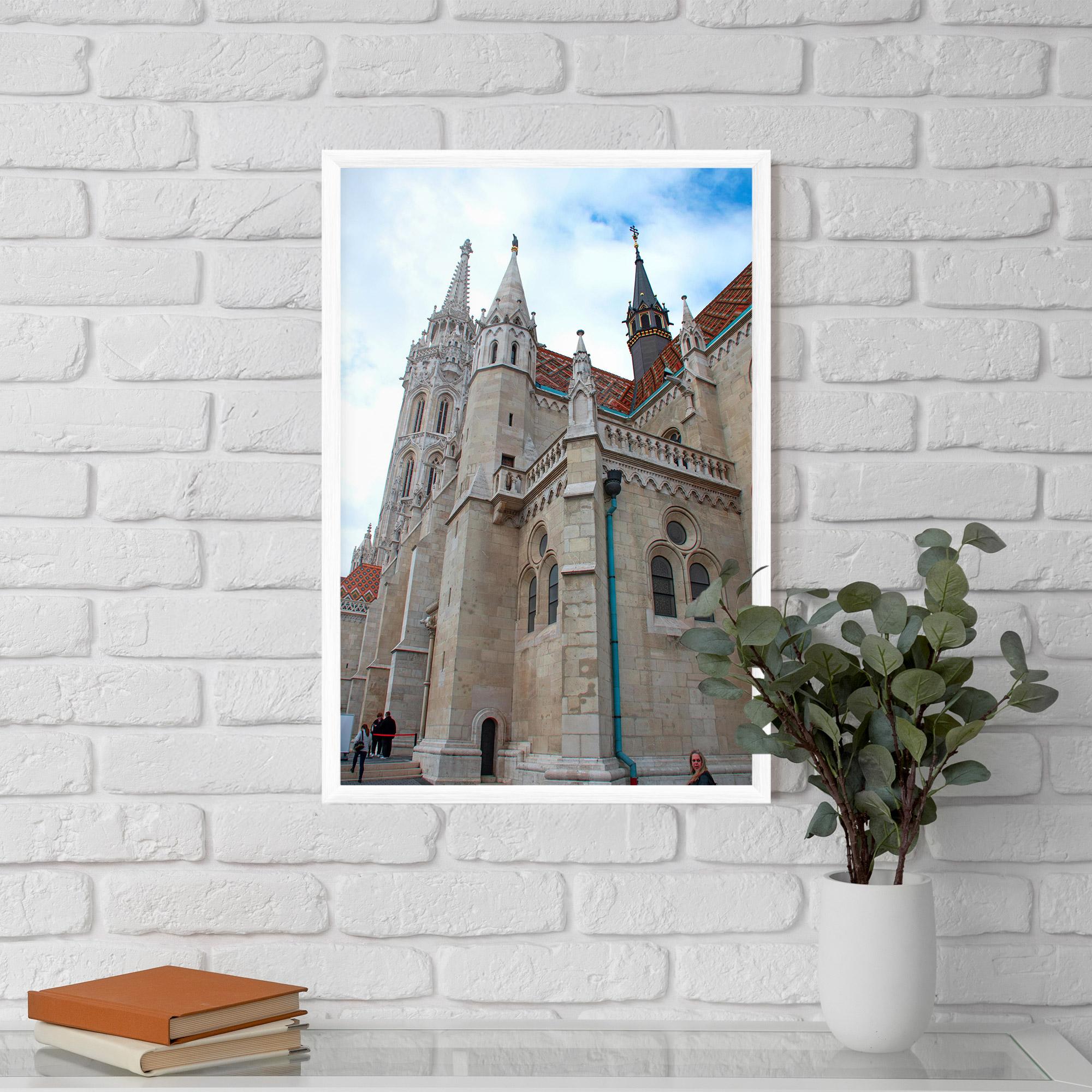 Gerahmte Poster Old Building mockup 5