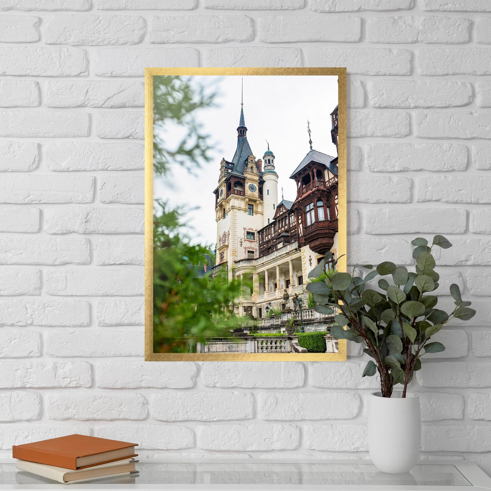 Gerahmte Poster Peles Castle Romania mockup 5