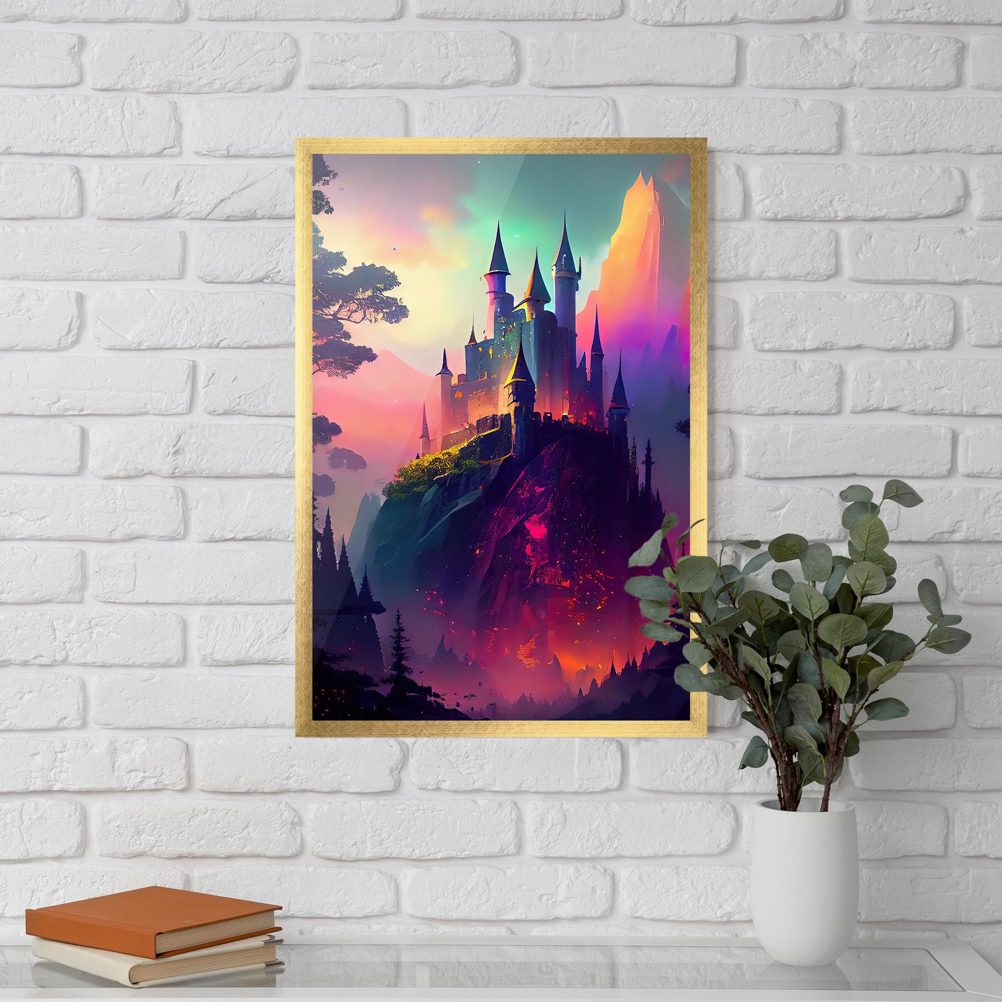 Purple Orange Castle mockup 5