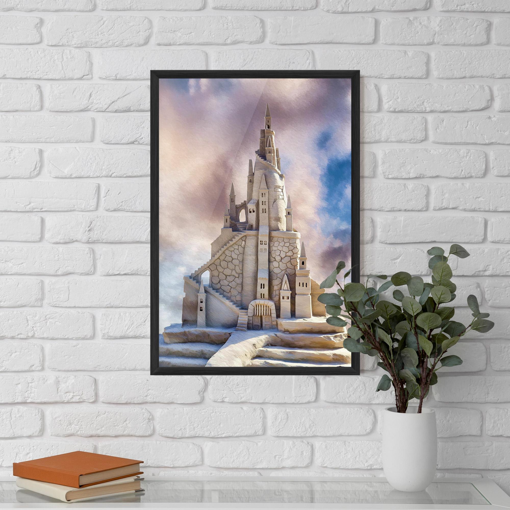 Gerahmte Poster Cream Castle mockup 5