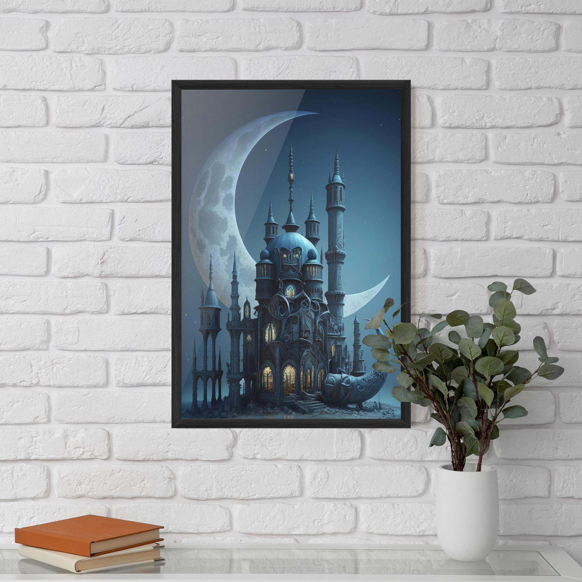 Gerahmte Poster Mosque Moon mockup 5