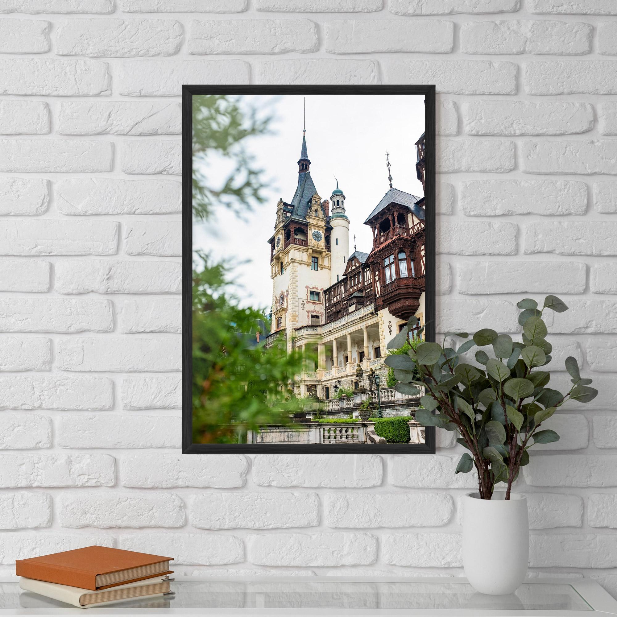 Gerahmte Poster Peles Castle Romania mockup 5