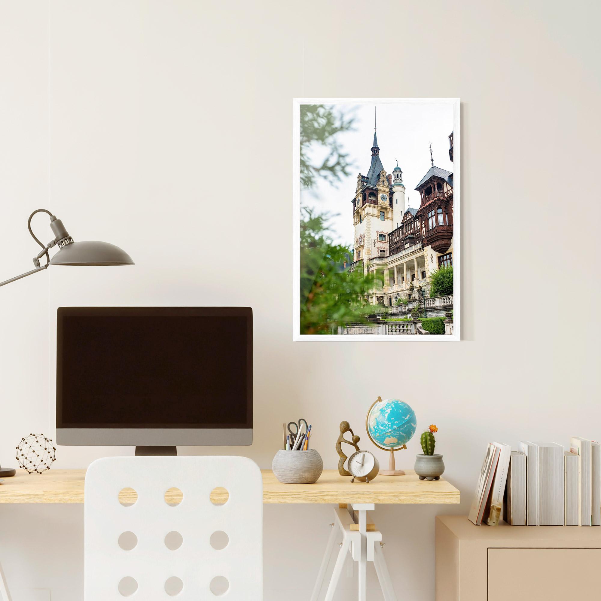Gerahmte Poster Peles Castle Romania mockup 6