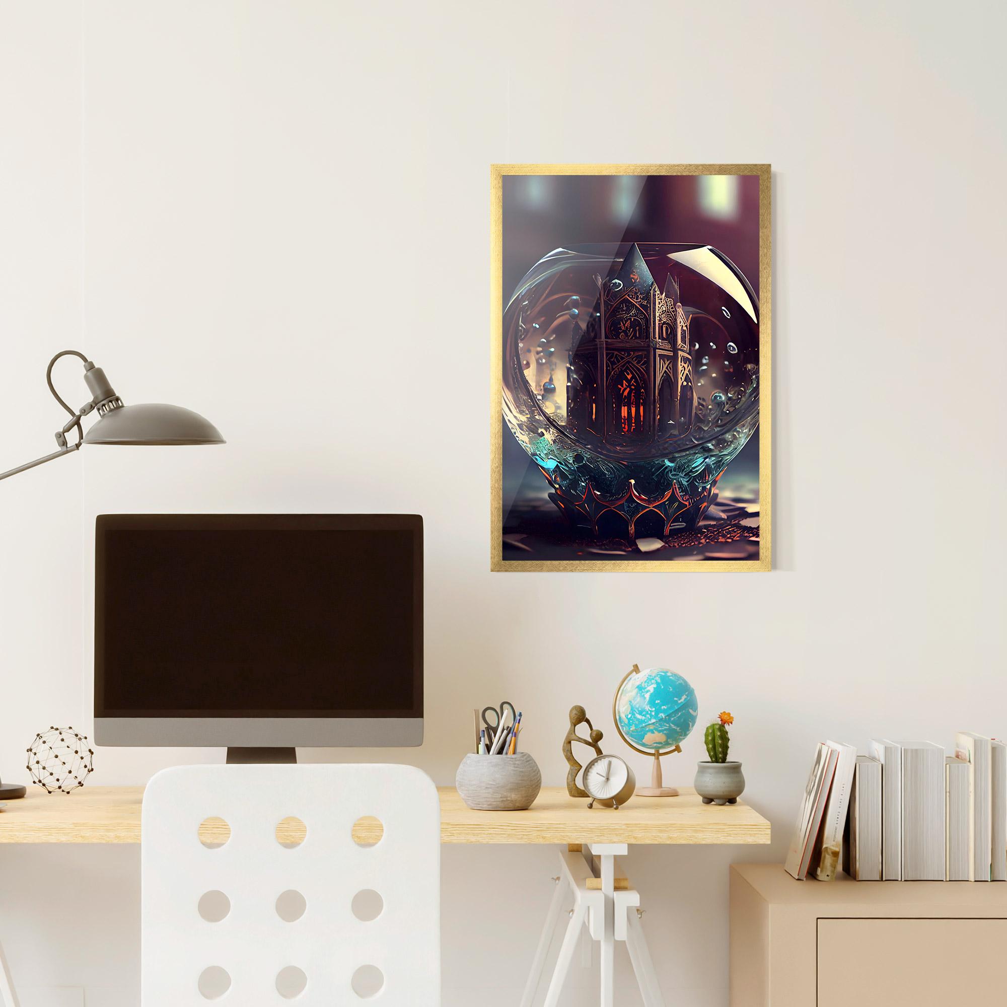 Gerahmte Poster Church Ball mockup 6