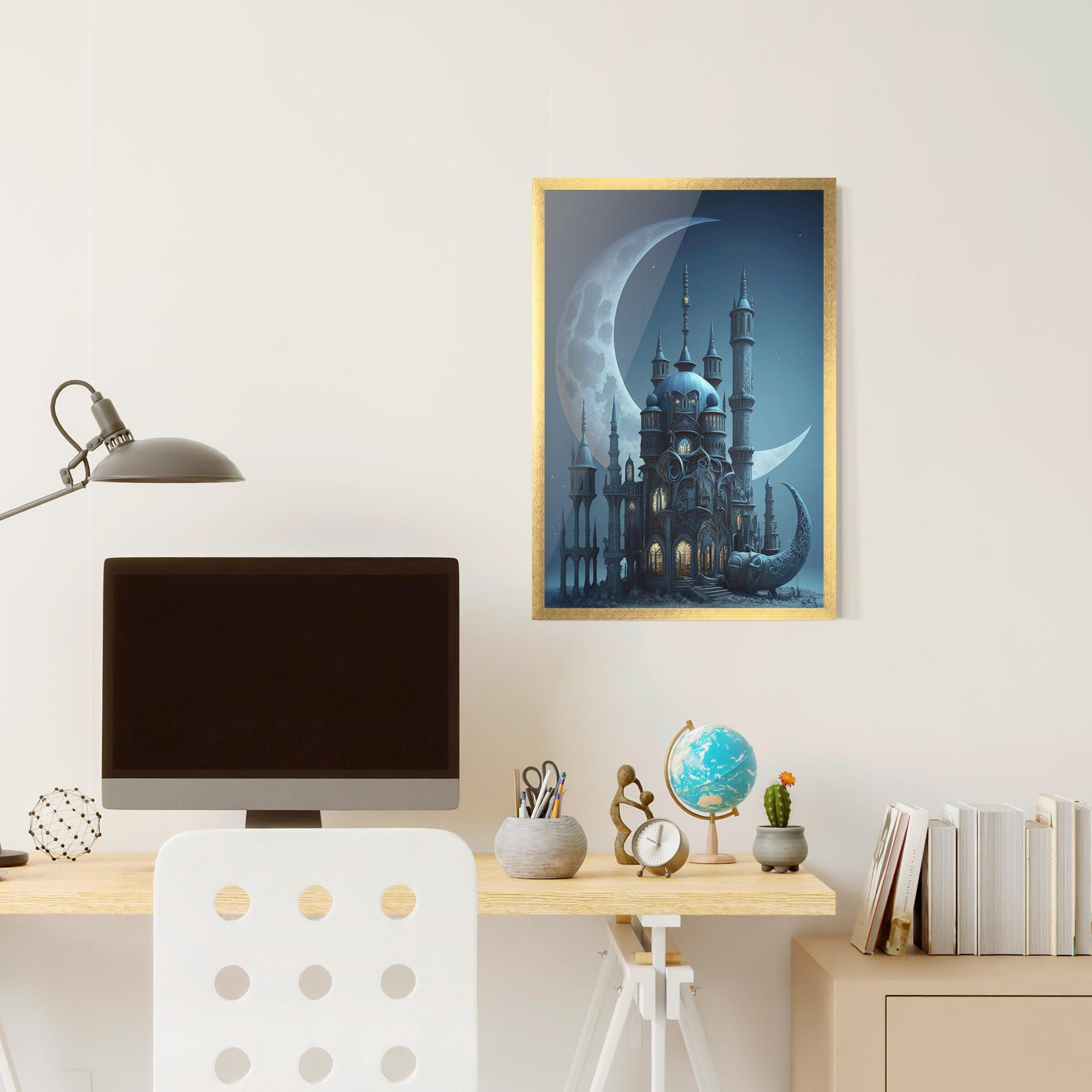 Gerahmte Poster Mosque Moon mockup 6
