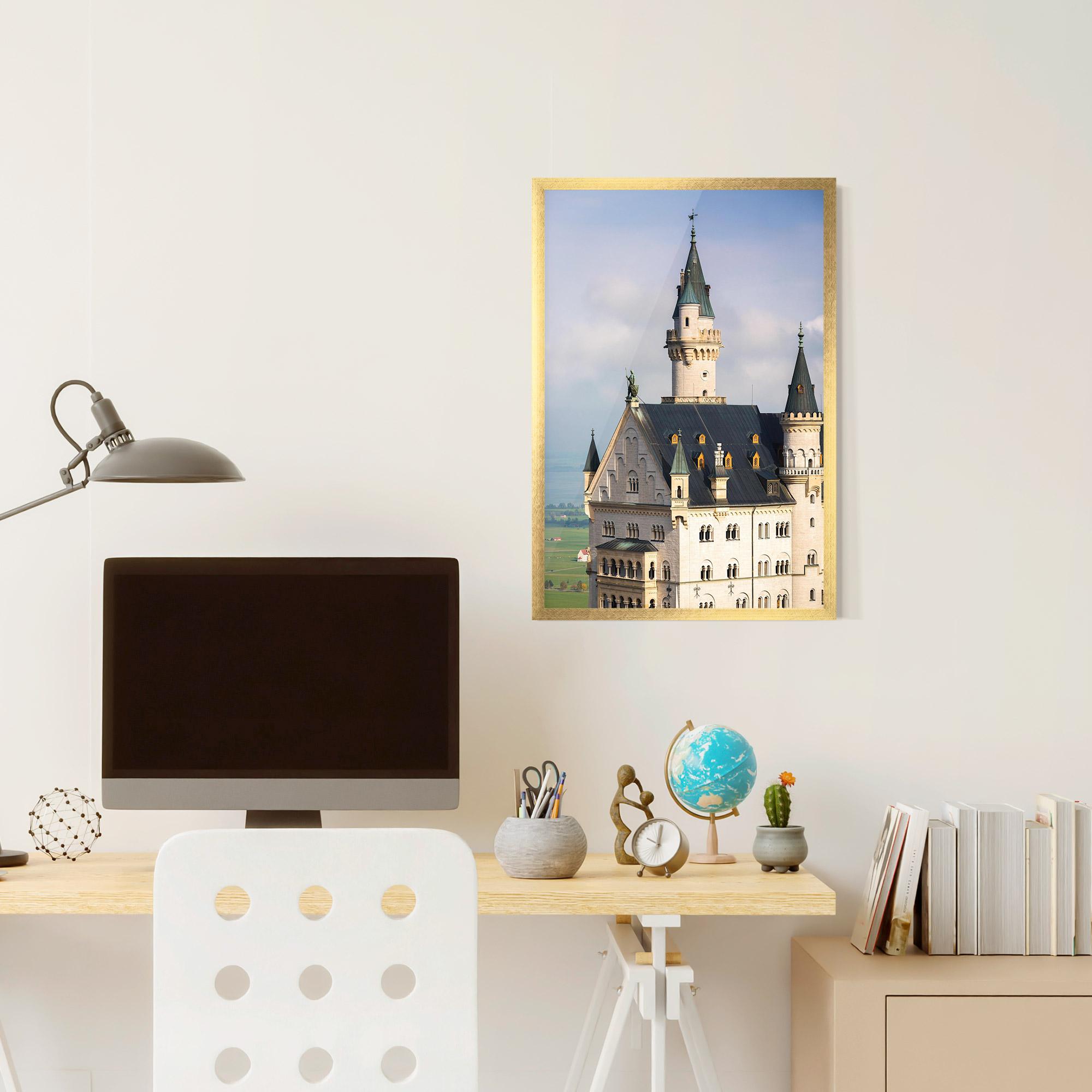 Gerahmte Poster Neuschwanstein Castle View mockup 6