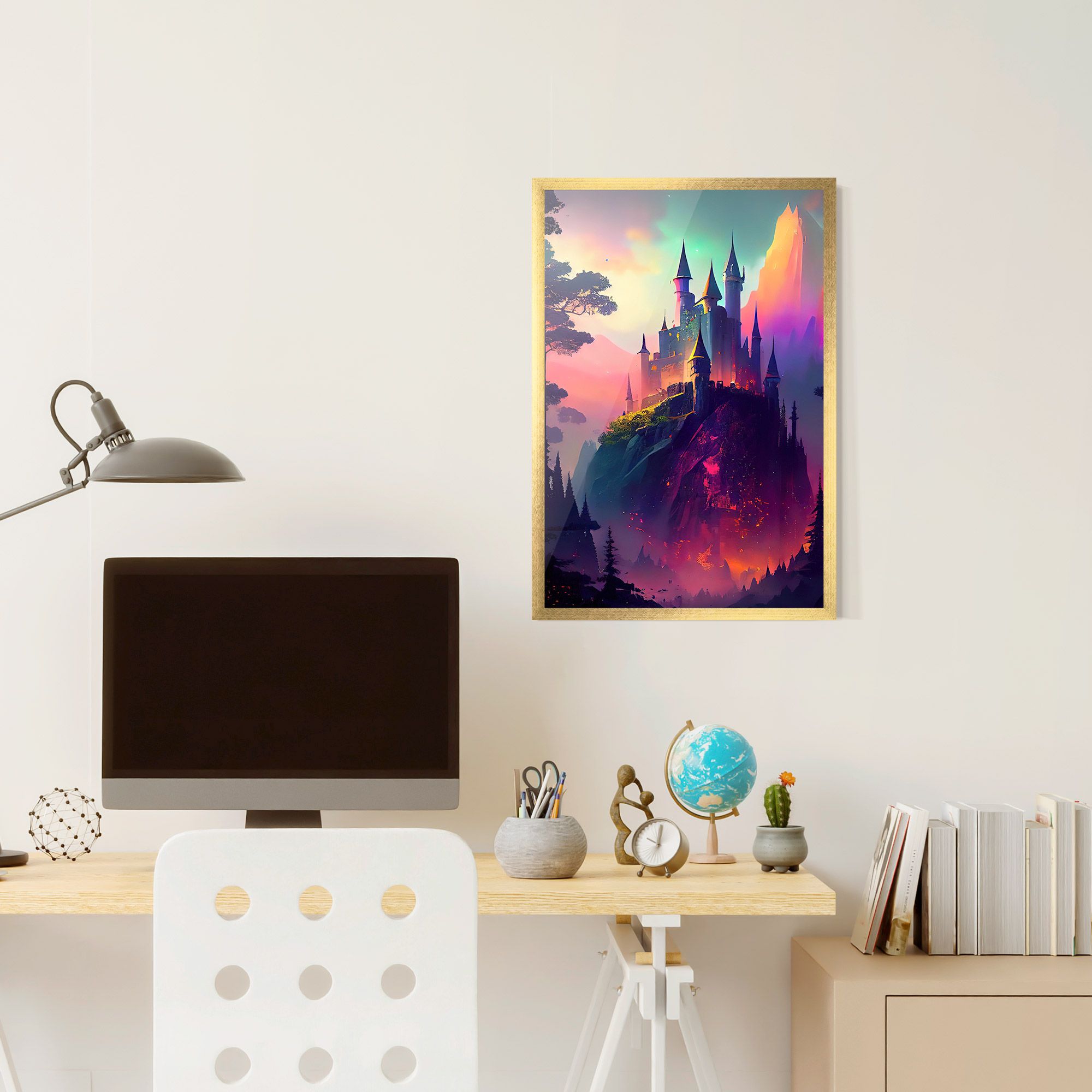 Purple Orange Castle mockup 6