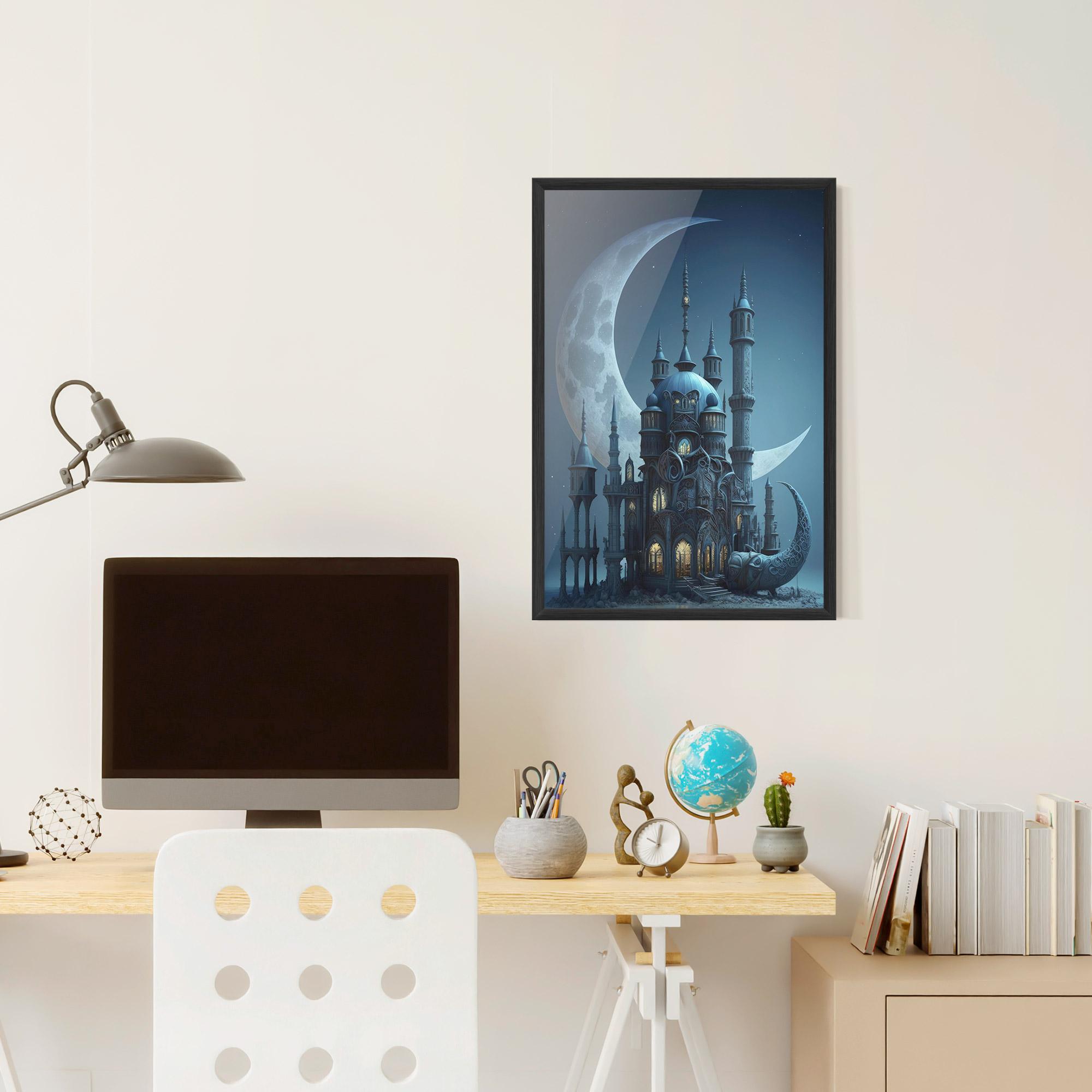 Gerahmte Poster Mosque Moon mockup 6