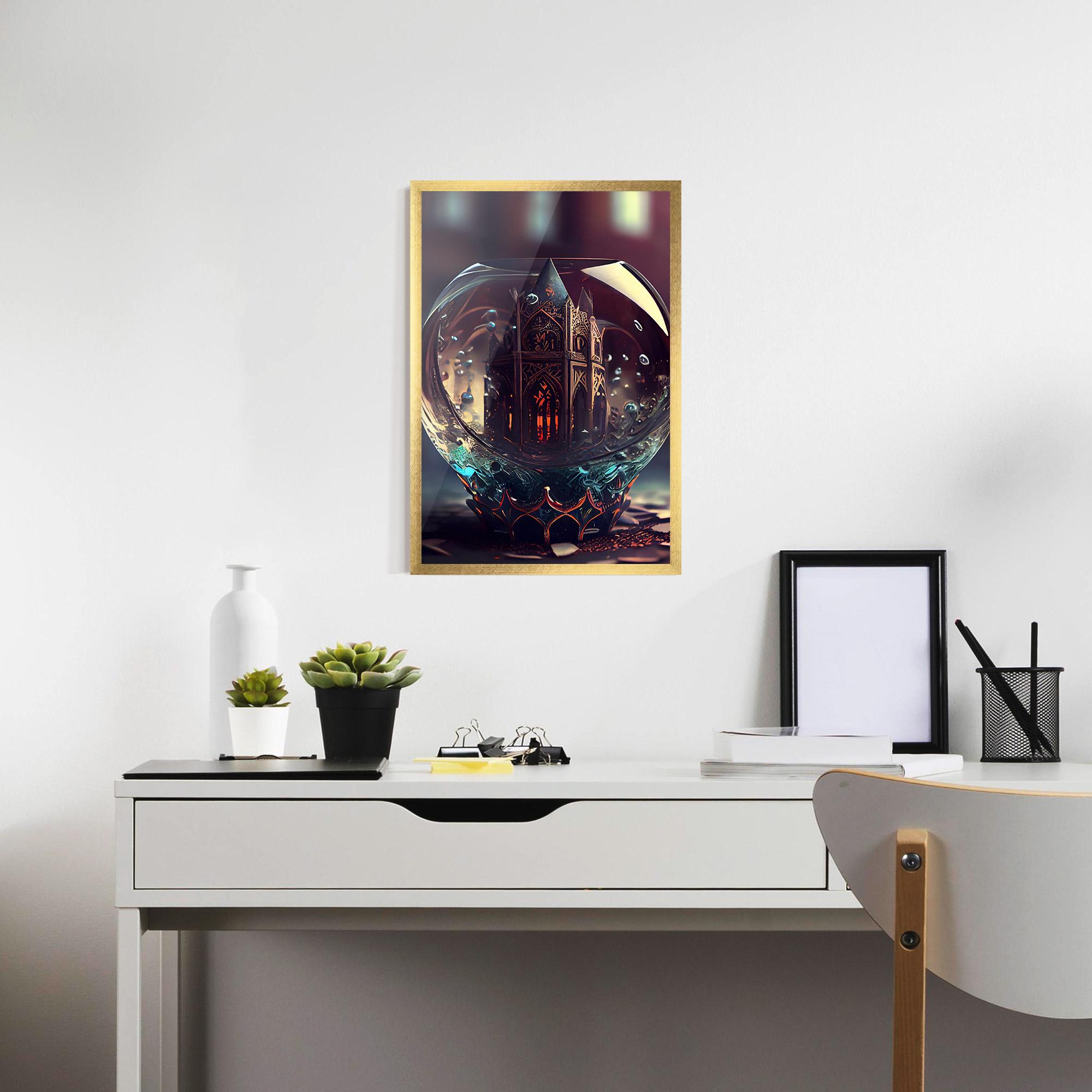 Gerahmte Poster Church Ball mockup 7