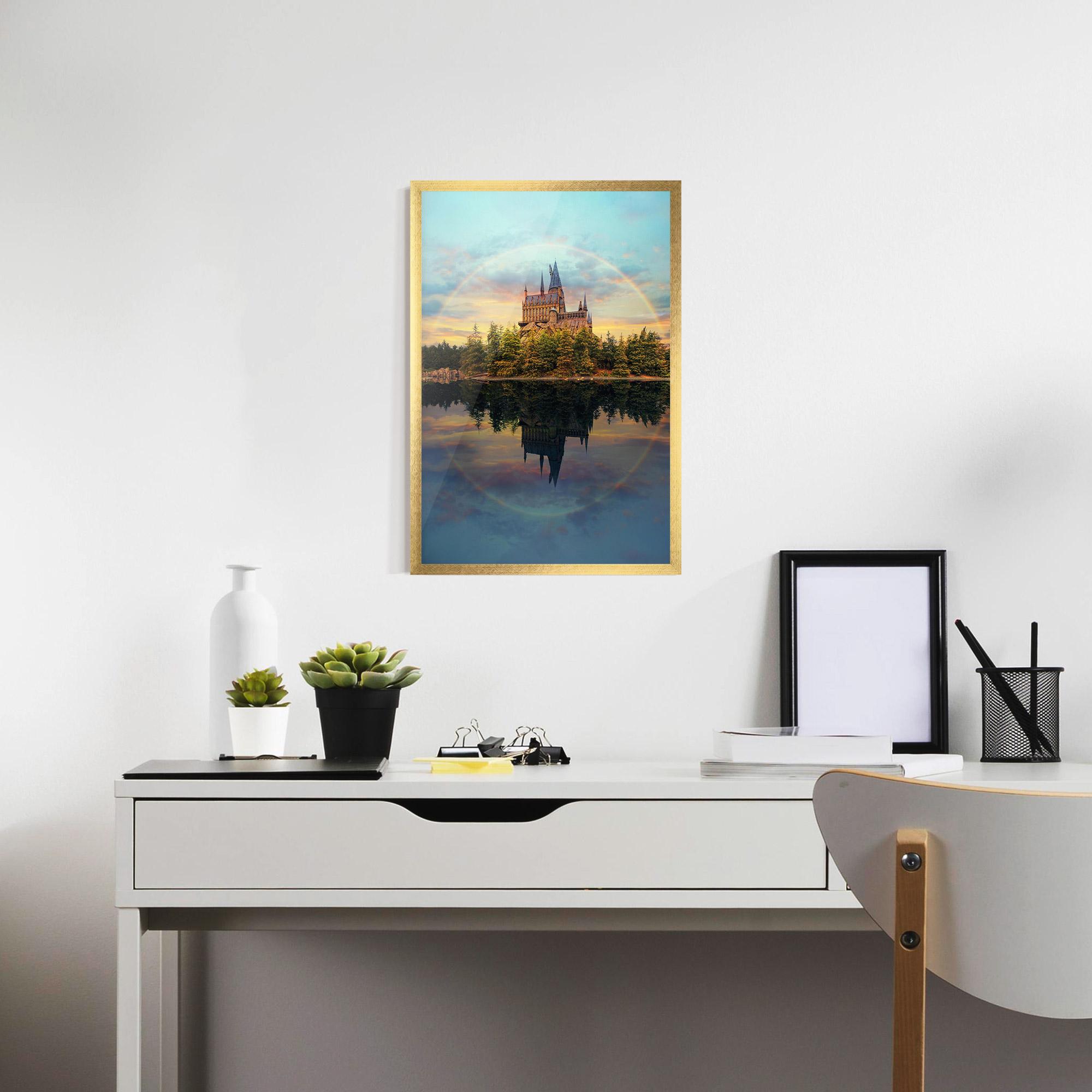 Gerahmte Poster Hogwarts Castle mockup 7