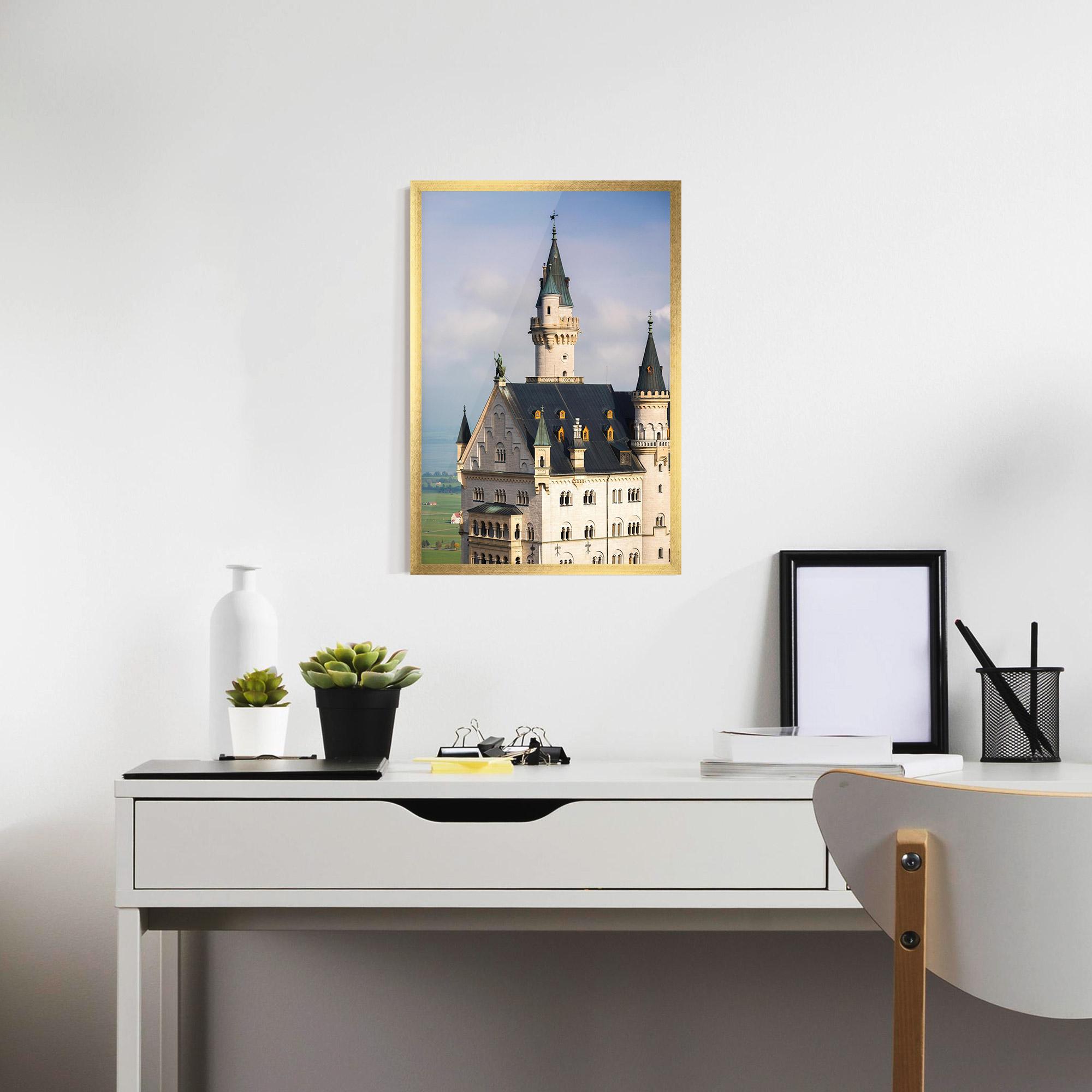 Gerahmte Poster Neuschwanstein Castle View mockup 7