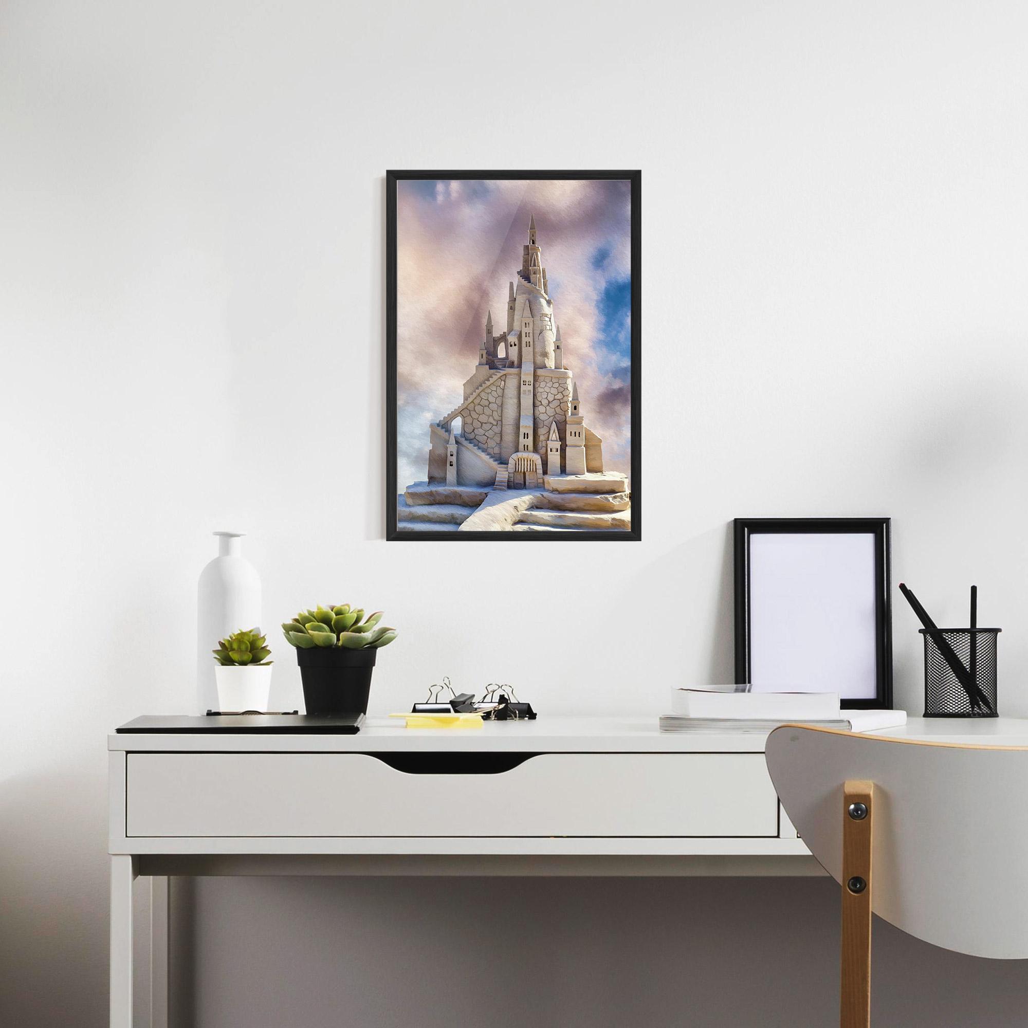 Gerahmte Poster Cream Castle mockup 7