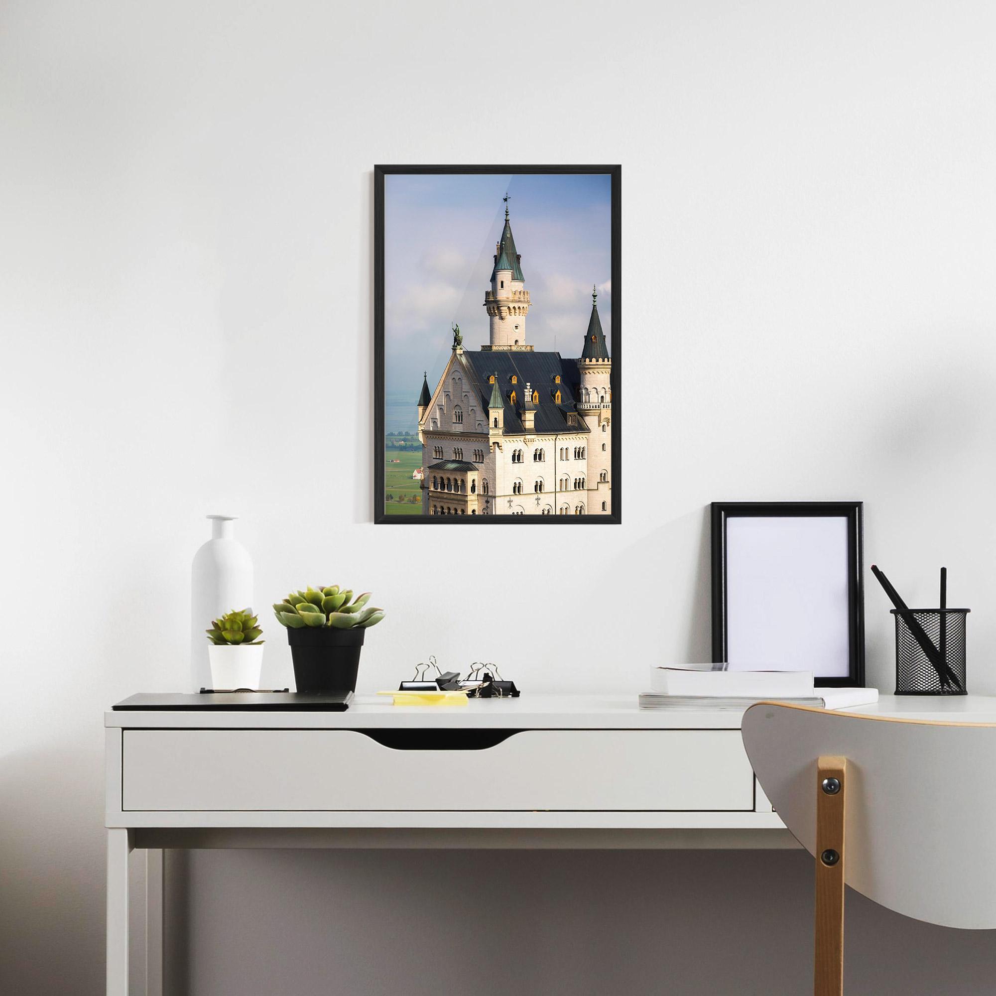 Gerahmte Poster Neuschwanstein Castle View mockup 7