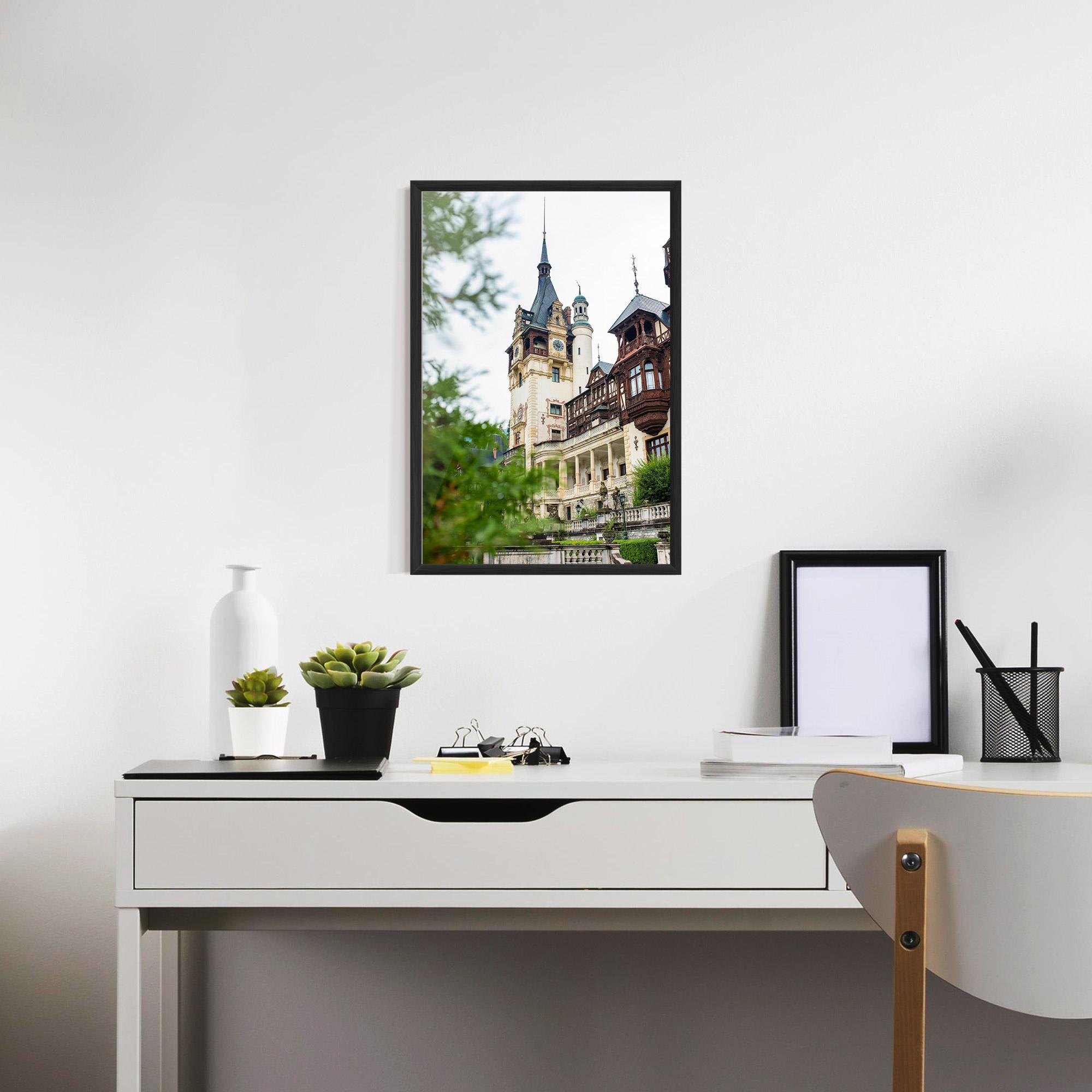 Gerahmte Poster Peles Castle Romania mockup 7