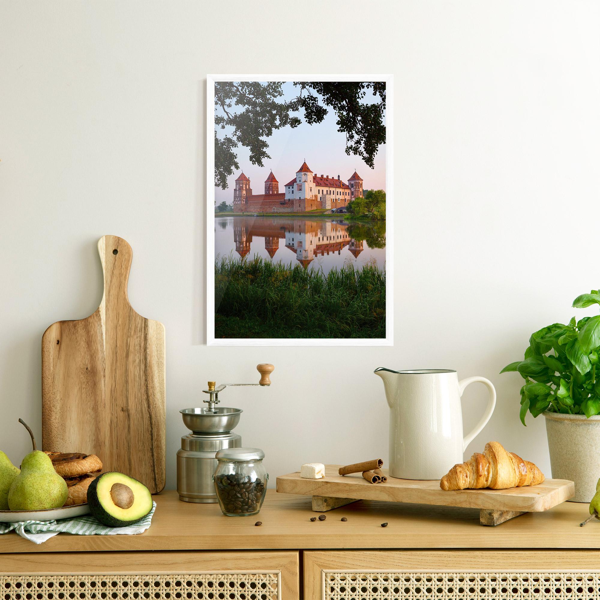Gerahmte Poster Ancient Castle Morning mockup 8