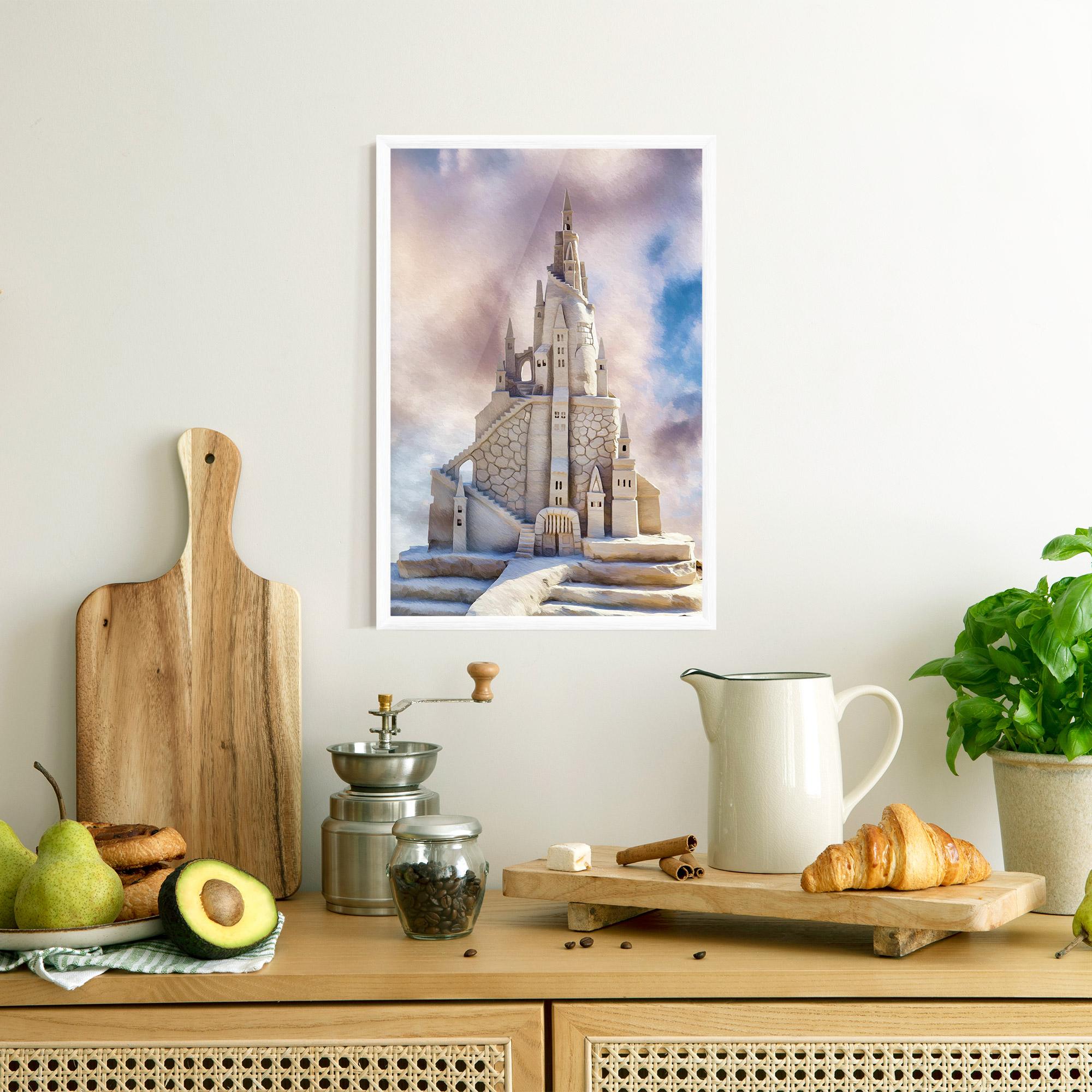 Gerahmte Poster Cream Castle mockup 8