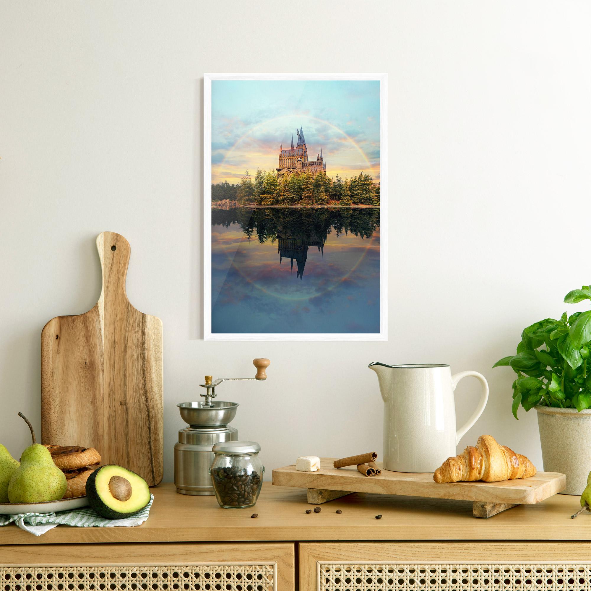 Gerahmte Poster Hogwarts Castle mockup 8