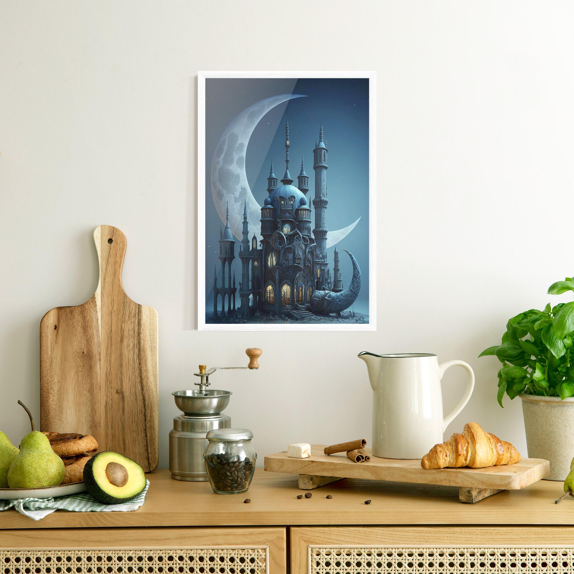 Gerahmte Poster Mosque Moon mockup 8