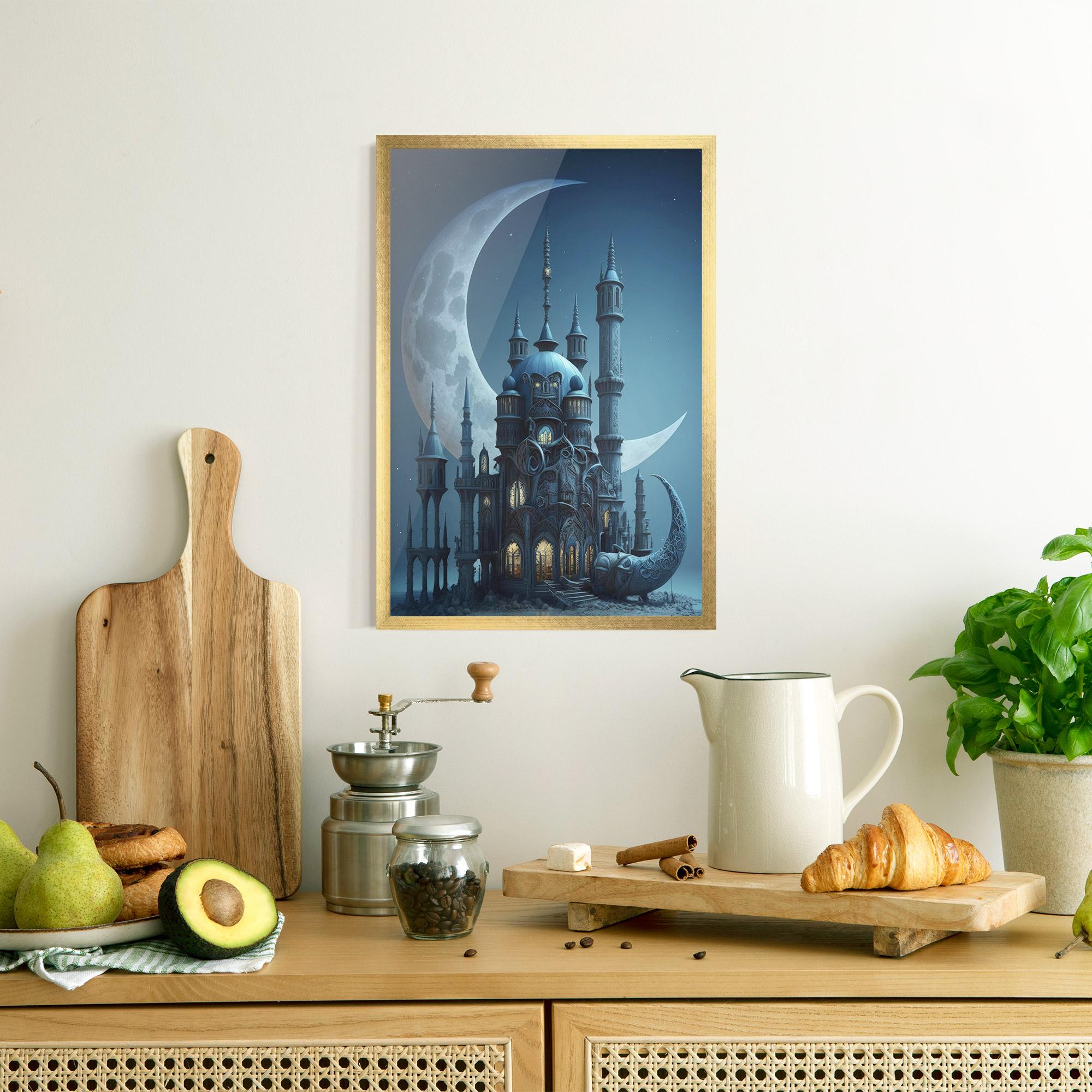 Gerahmte Poster Mosque Moon mockup 8