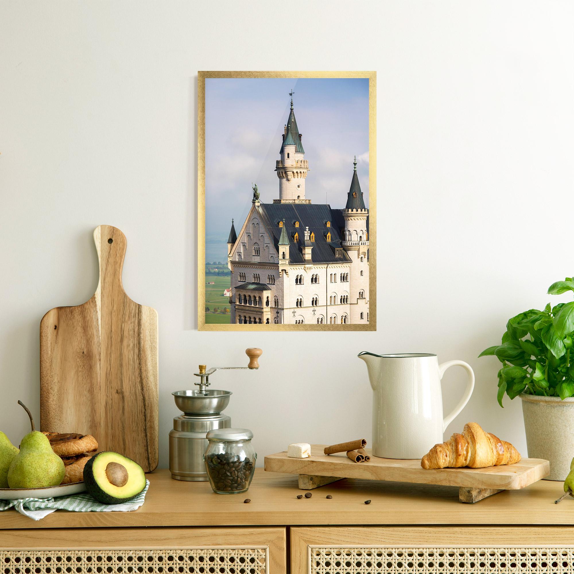 Gerahmte Poster Neuschwanstein Castle View mockup 8