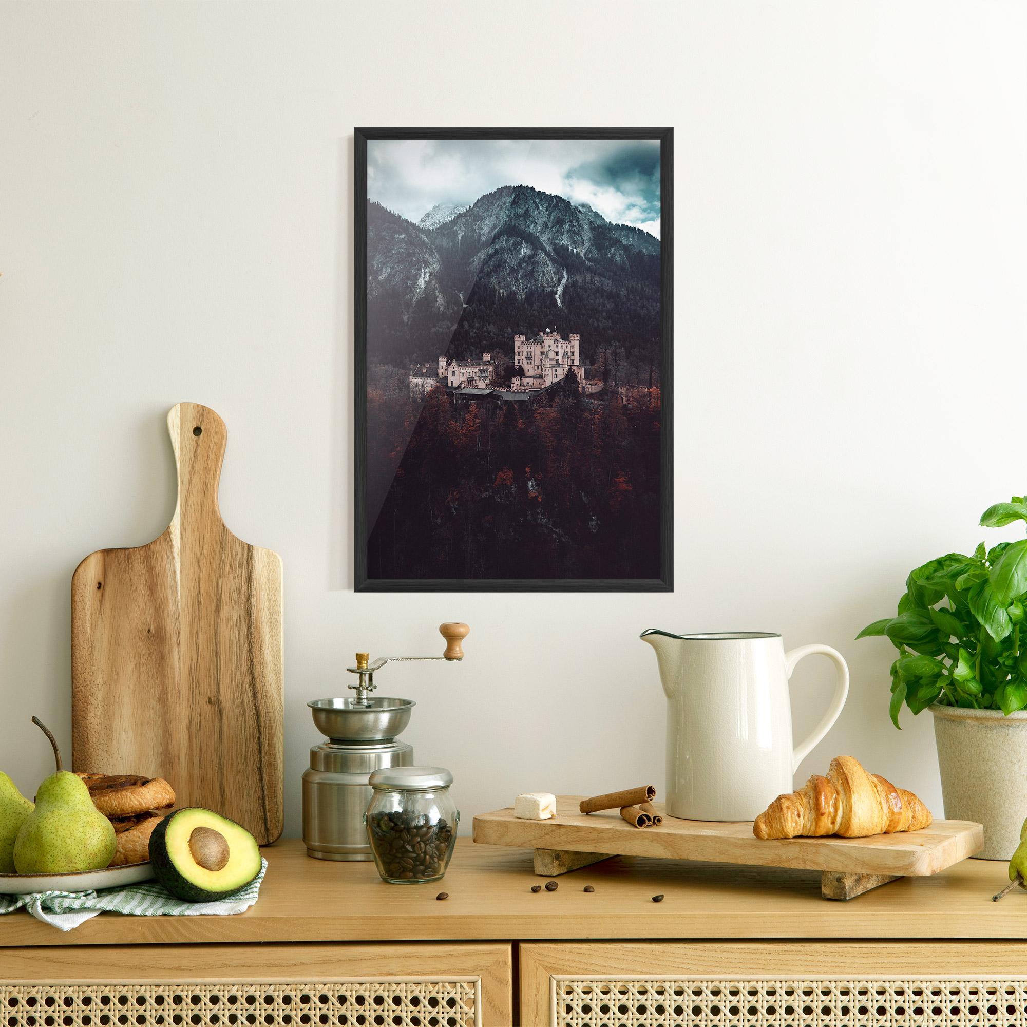 Gerahmte Poster Forest Castle mockup 8