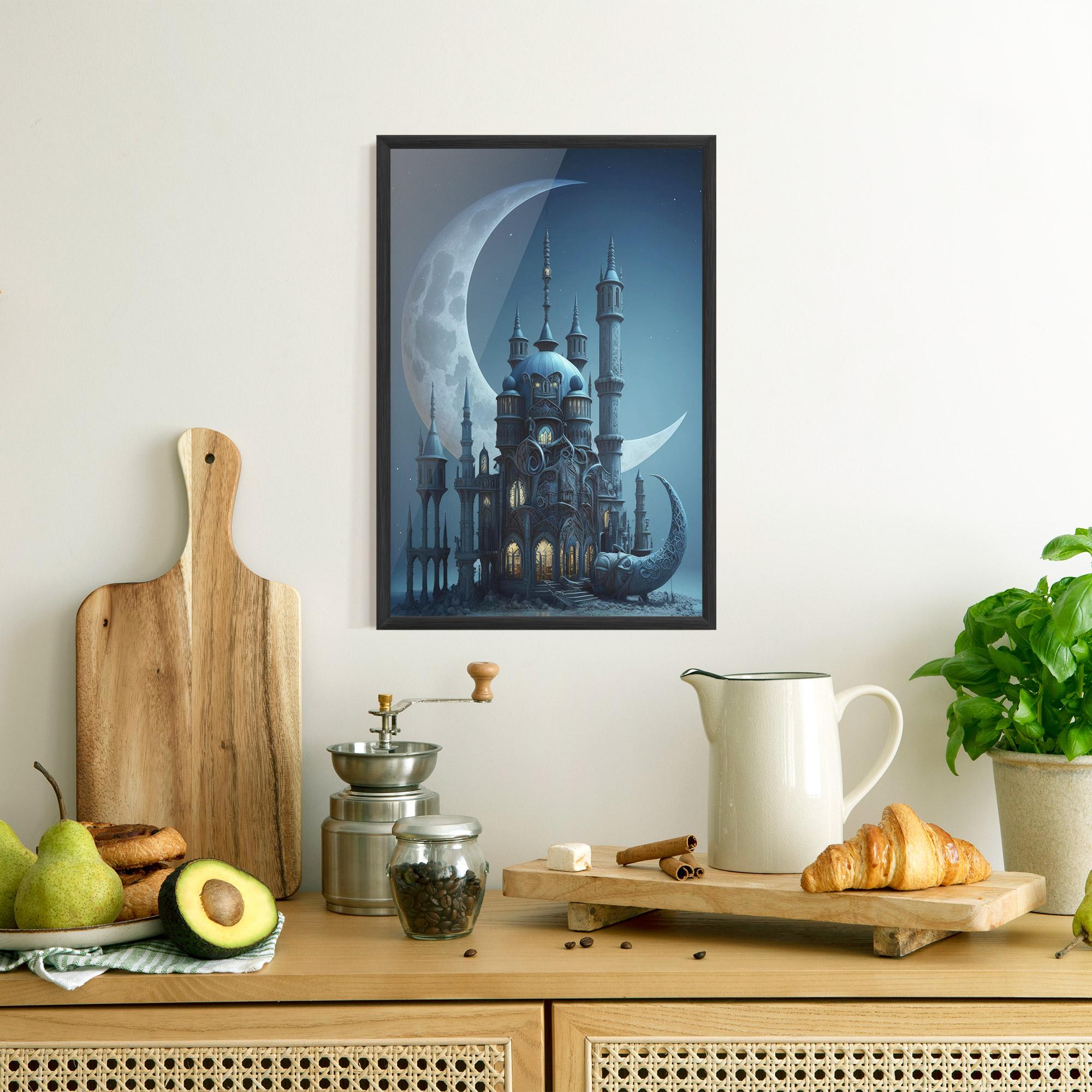 Gerahmte Poster Mosque Moon mockup 8