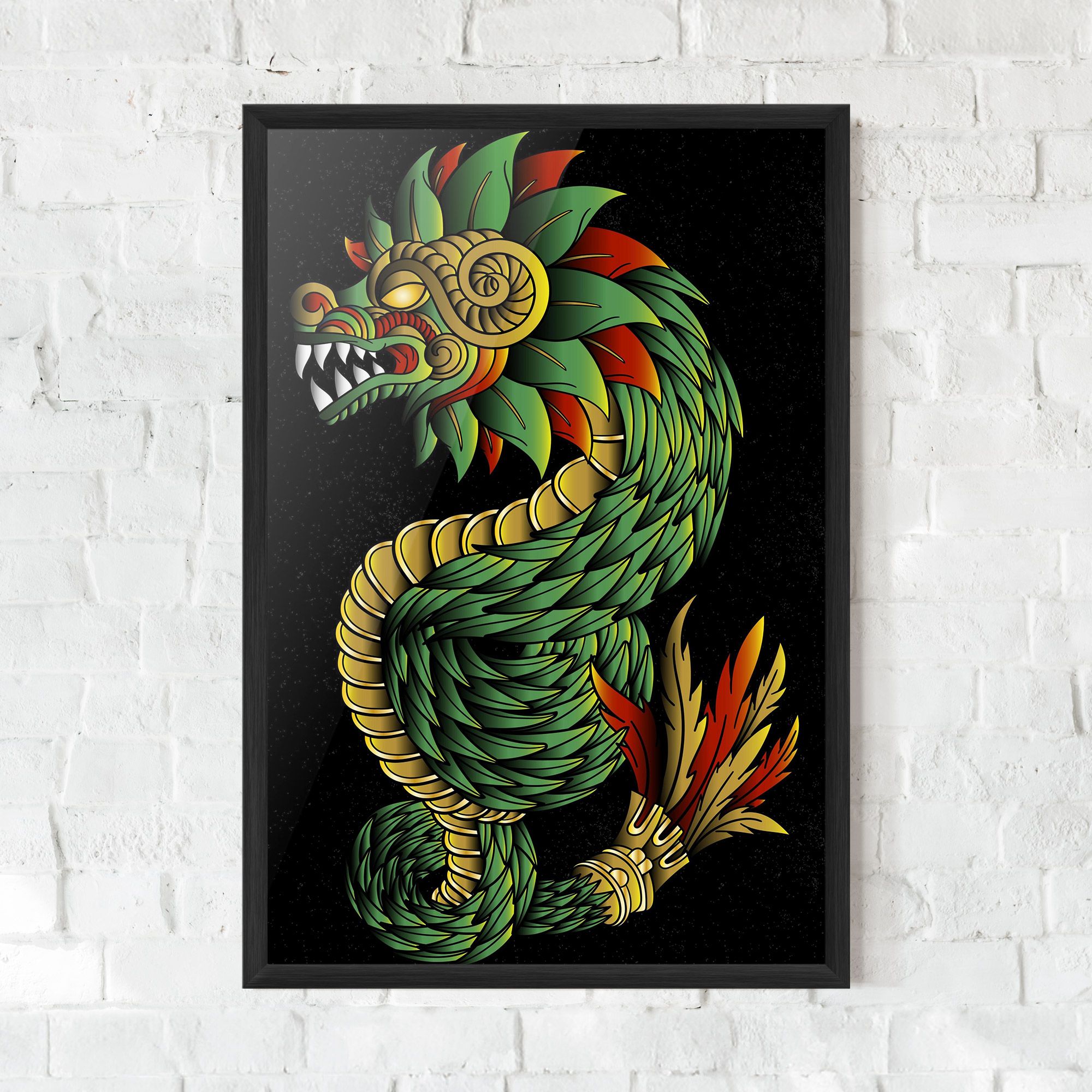Green Yellow Dragon mockup 0