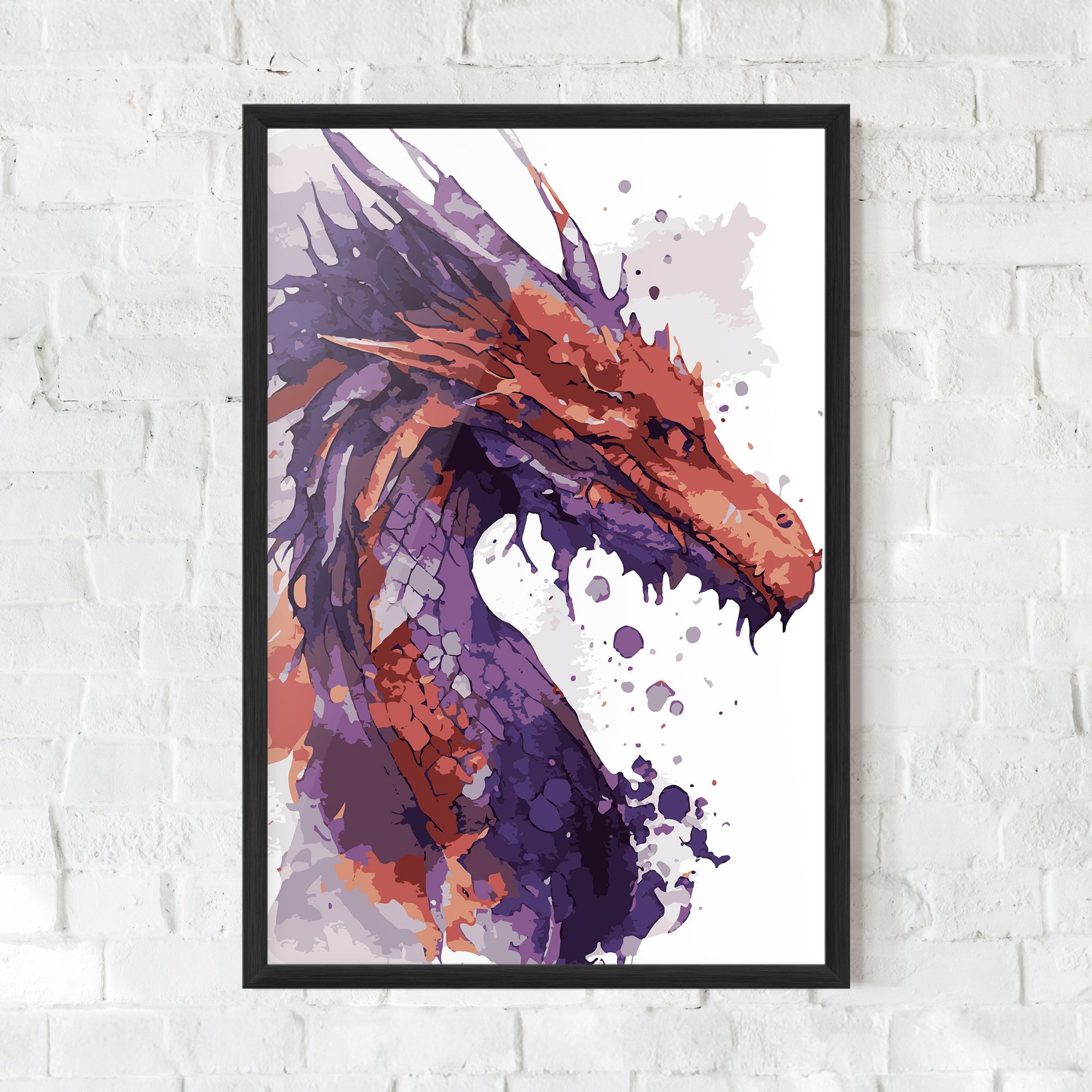 Orange Purple Dragon mockup 0