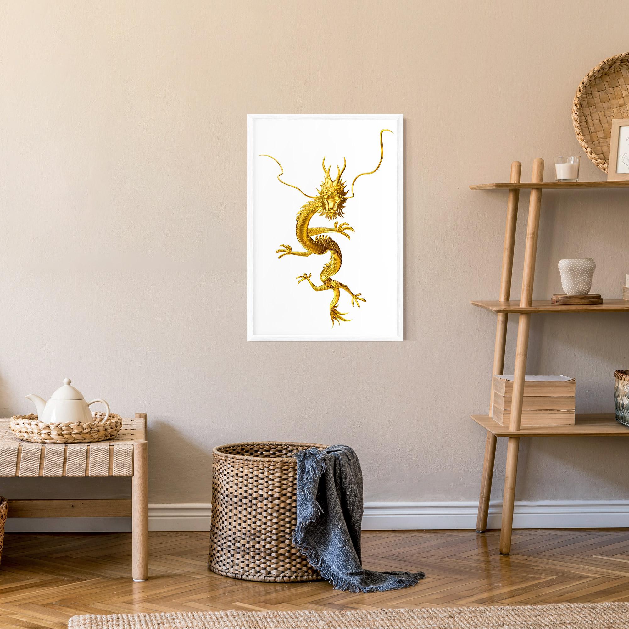 Gerahmte Poster Golden Dragon mockup 9