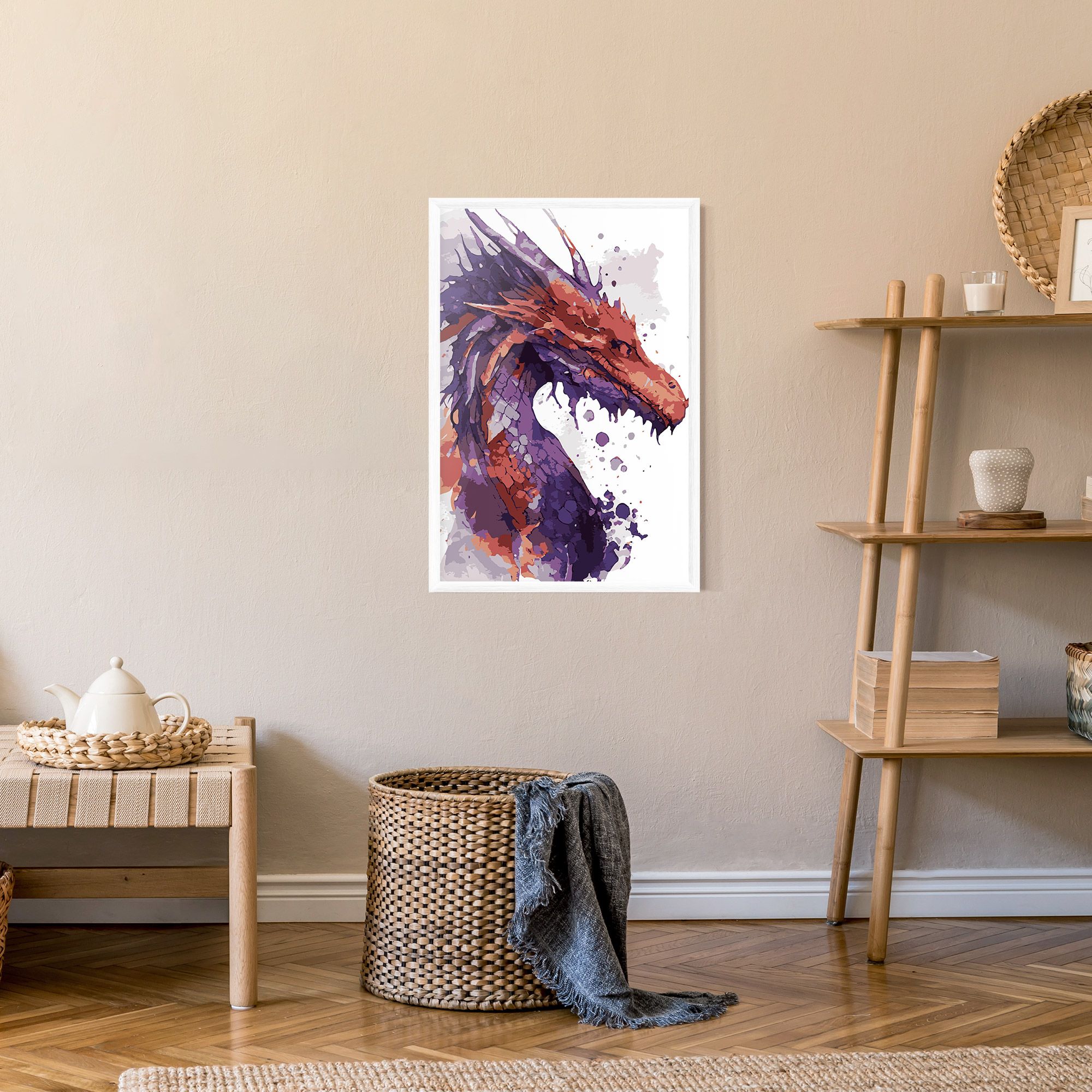 Orange Purple Dragon mockup 9