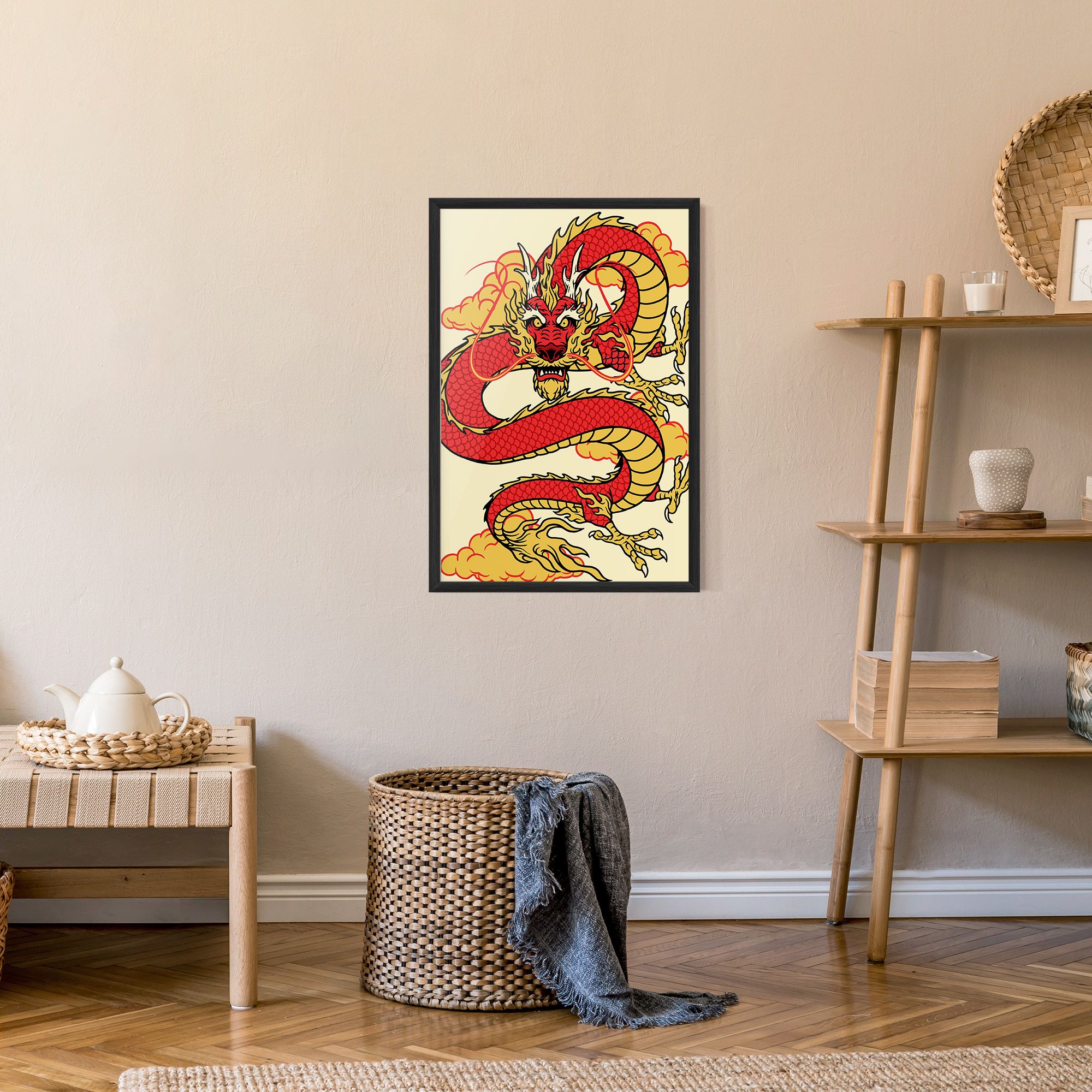 Red Yellow Dragon mockup 9