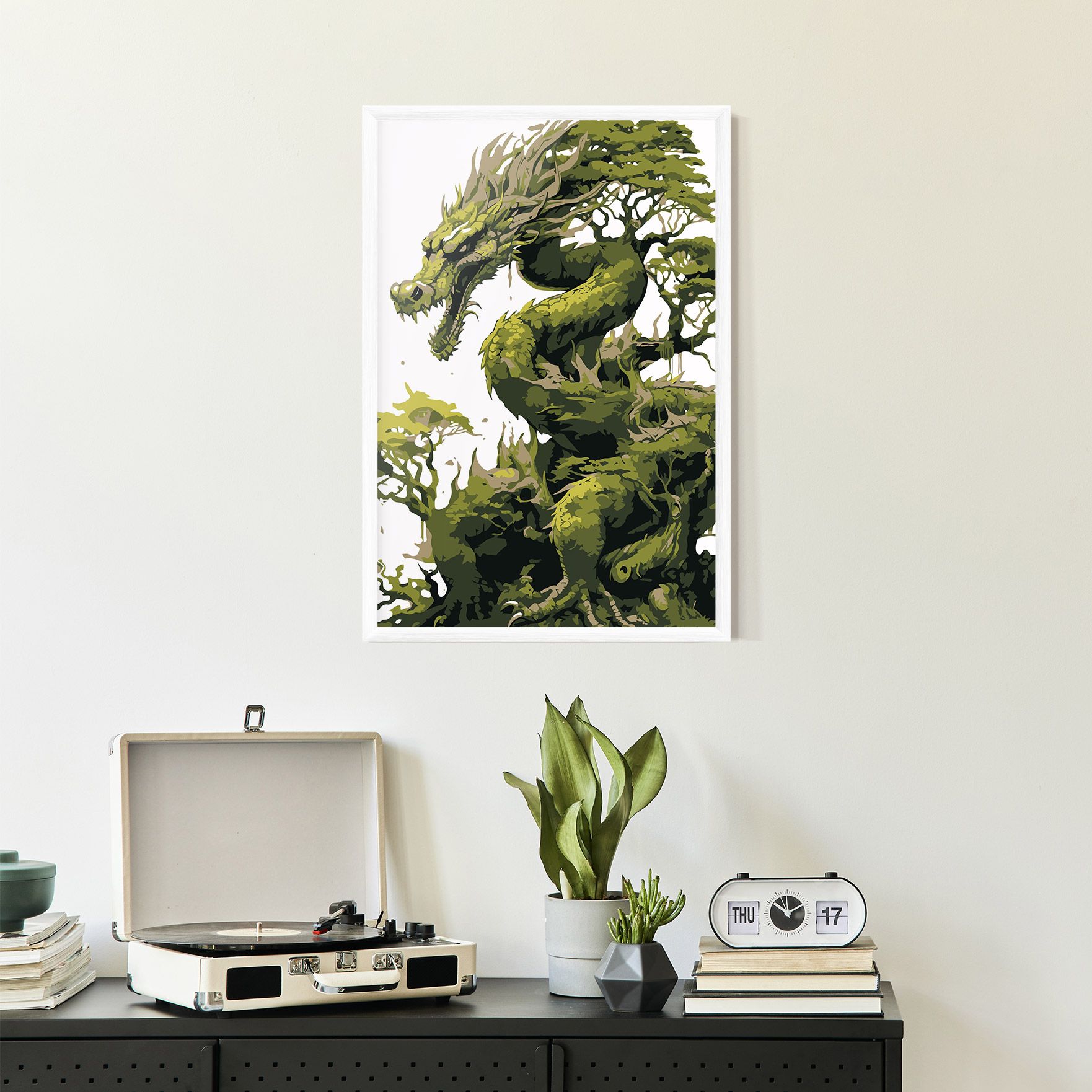 Green Nature Dragon mockup 2