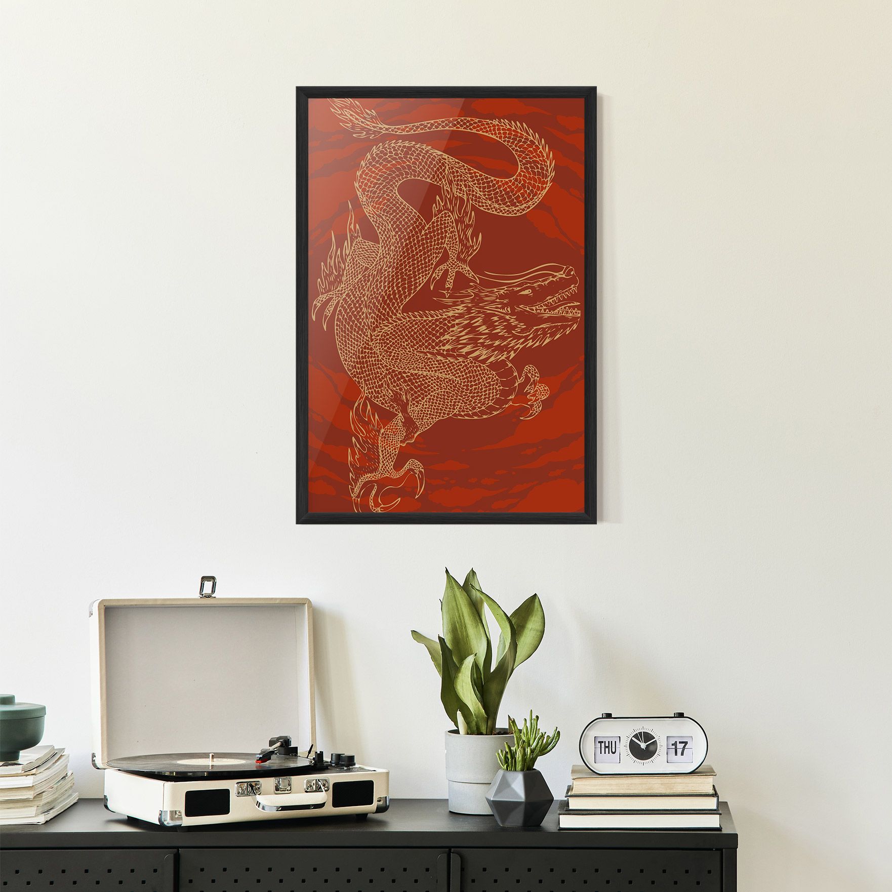 Chinese Dragon Red mockup 2