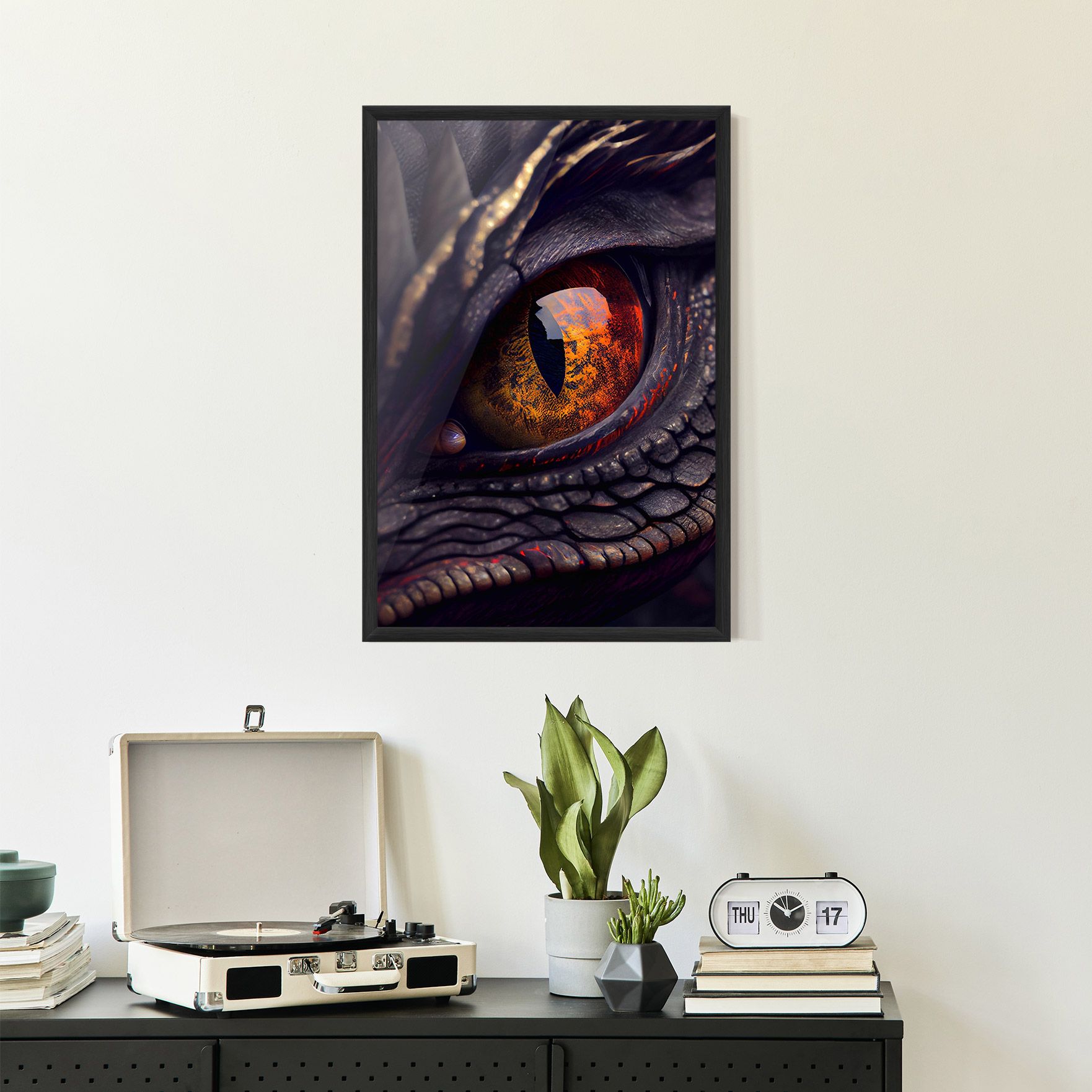 Close Up Red Eye Dragon mockup 2