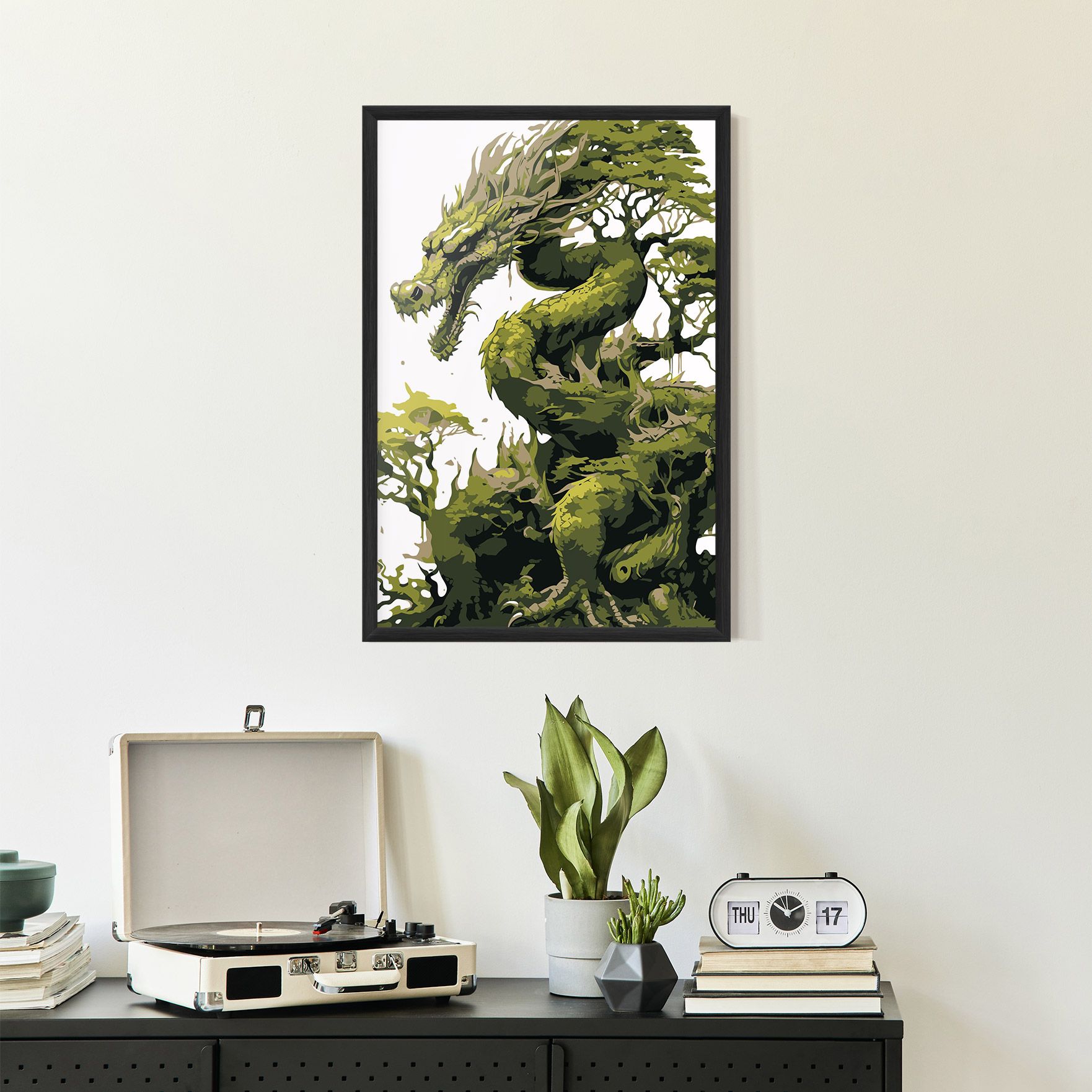 Green Nature Dragon mockup 2