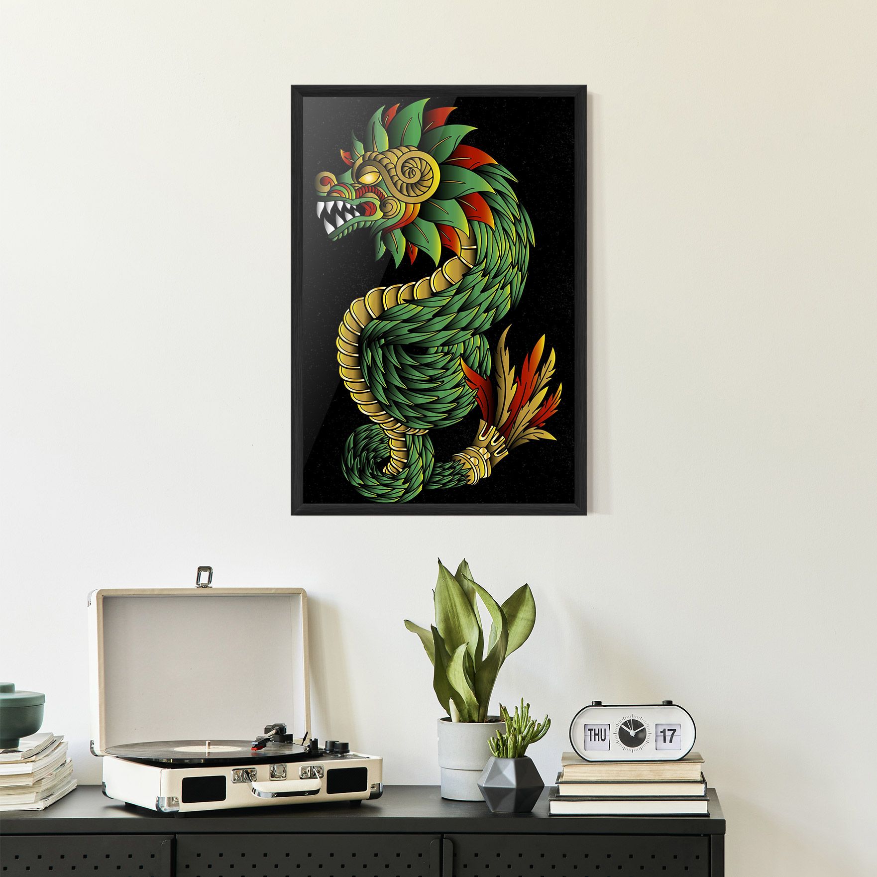 Green Yellow Dragon mockup 2