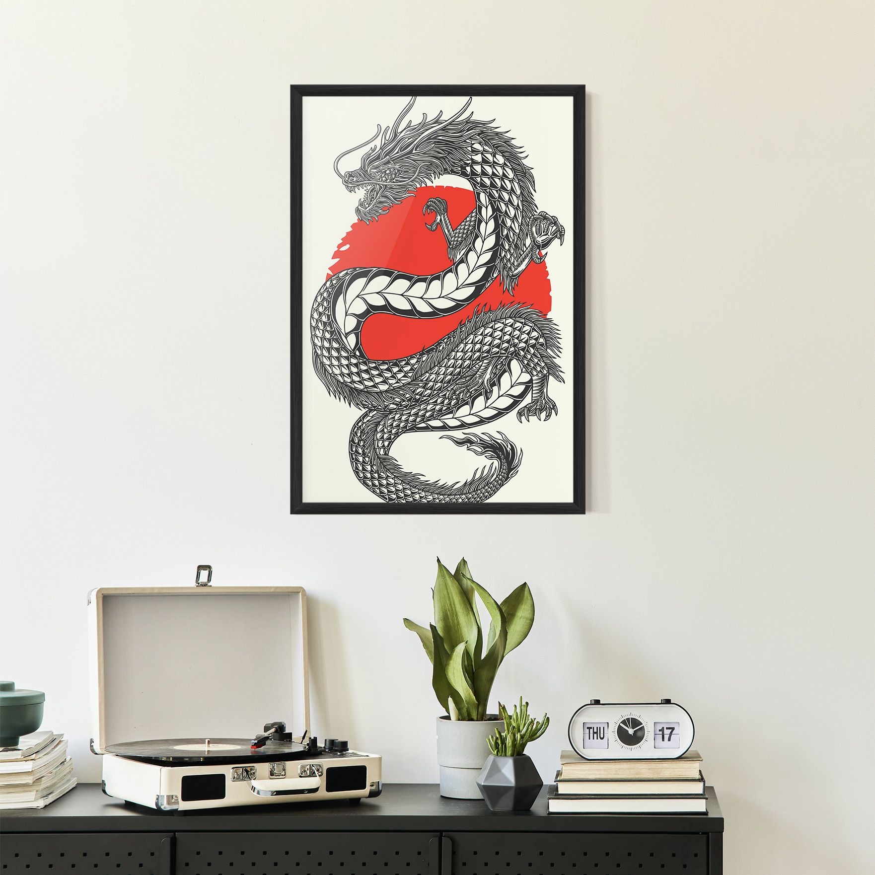 Red Moon Dragon mockup 2